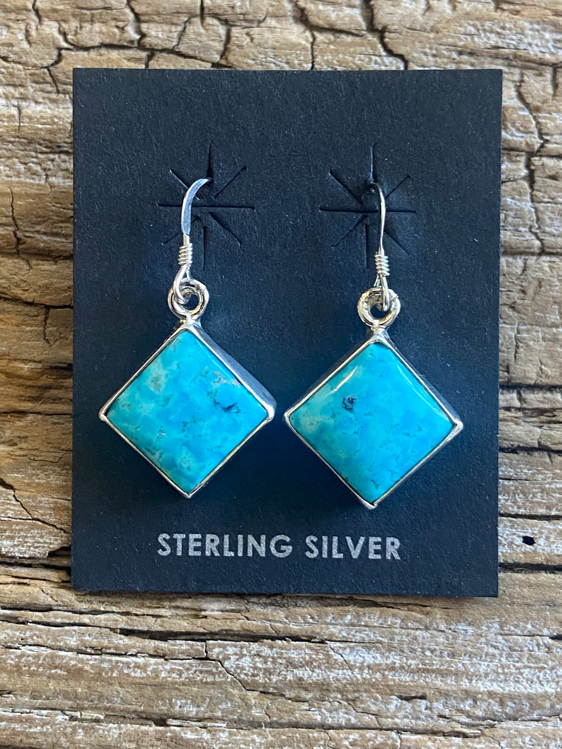 Navajo Turquoise & Sterling Silver Dangles