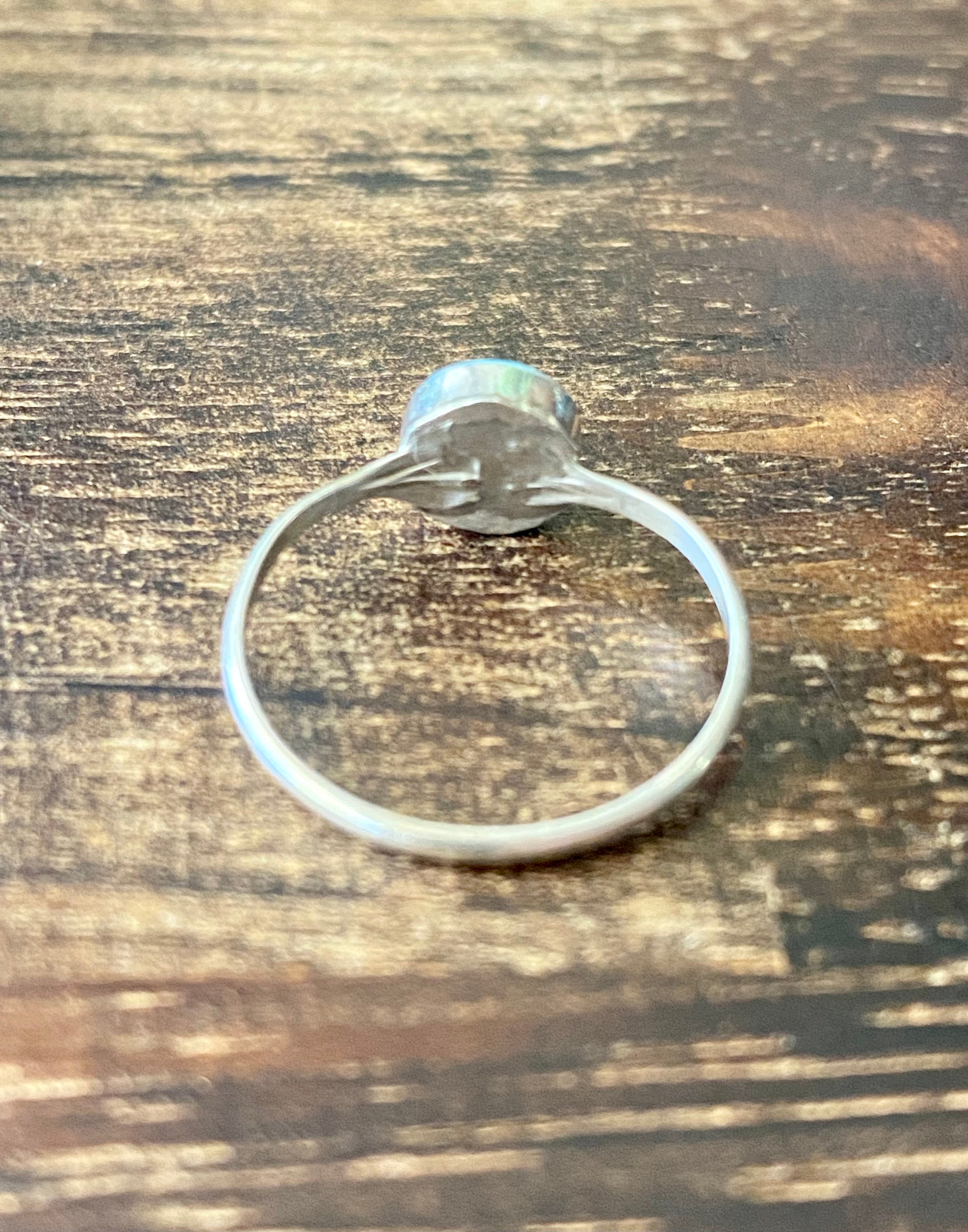 Angie Rosetta Turquoise & Sterling Silver Ring Size 7