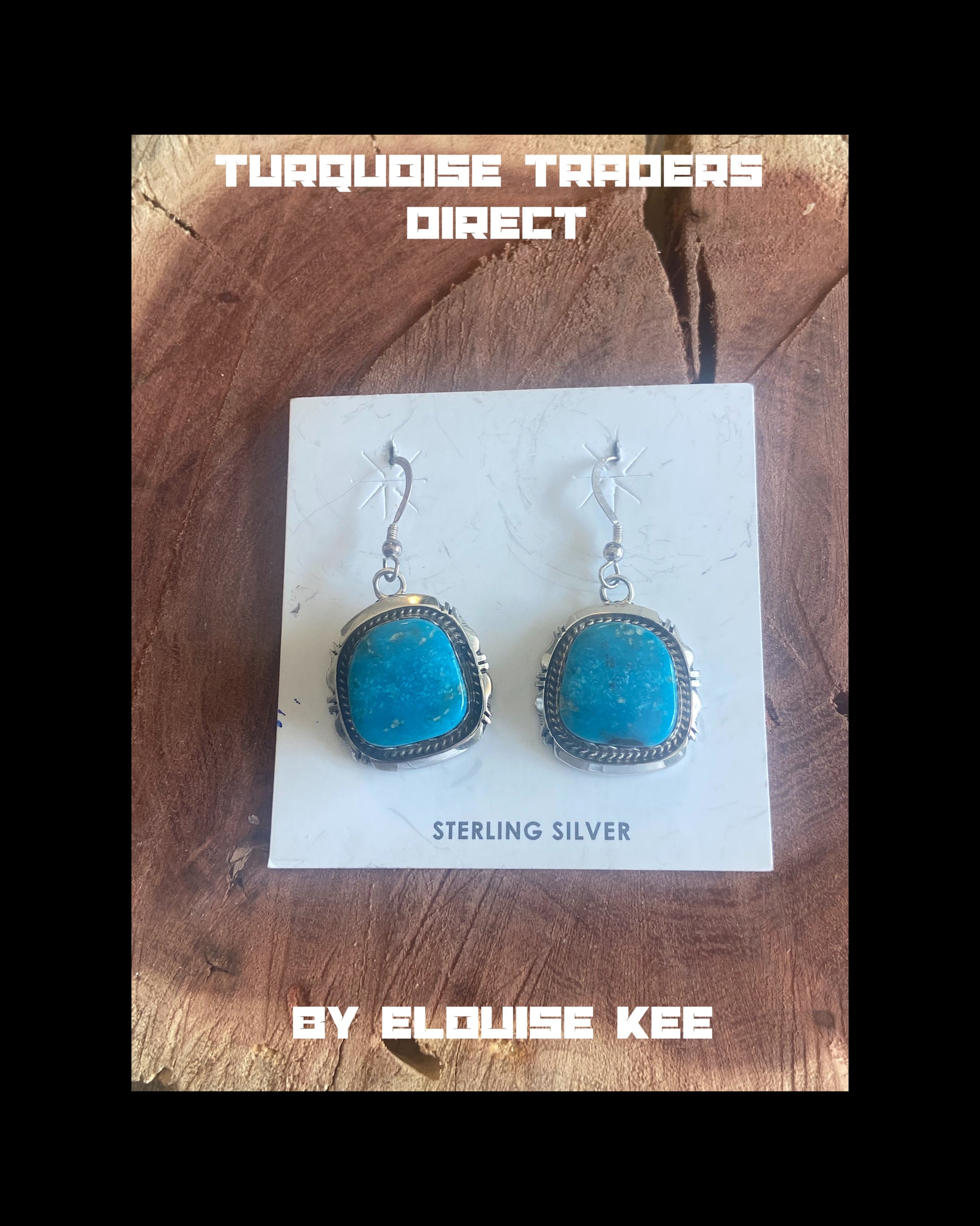 Elouise Kee Turquoise & Sterling Silver Dangles