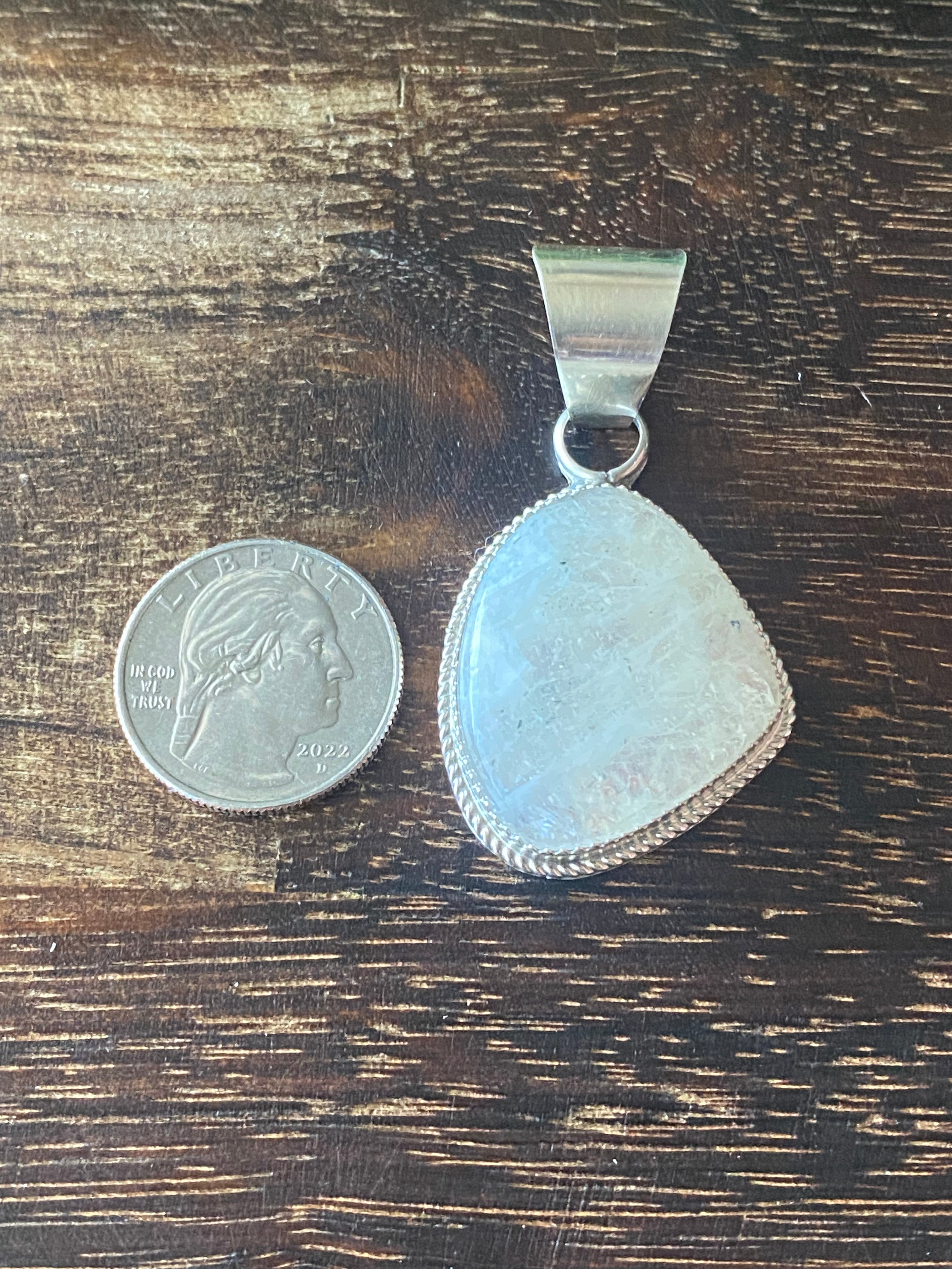 Reda Galvan Moon Stone & Sterling Silver Pendant
