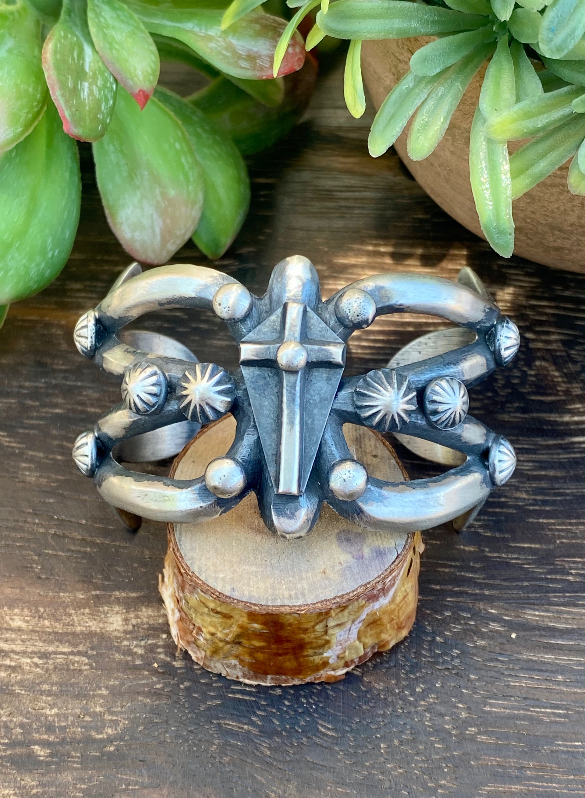 Chimney Butte Sterling Silver Cross Cuff Bracelet