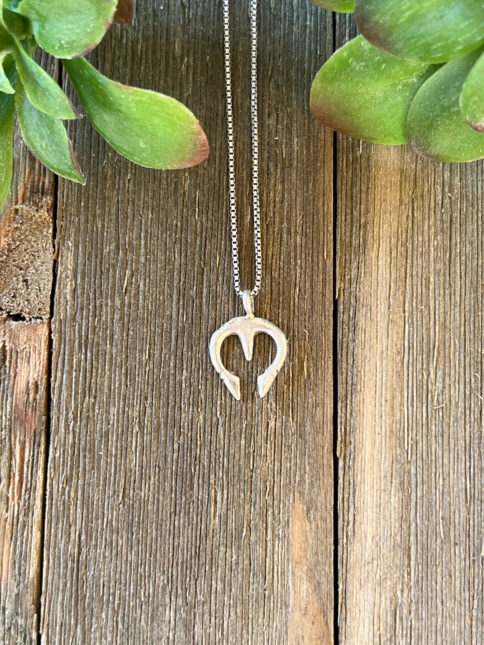 Navajo Made Sterling Silver Naja Pendant