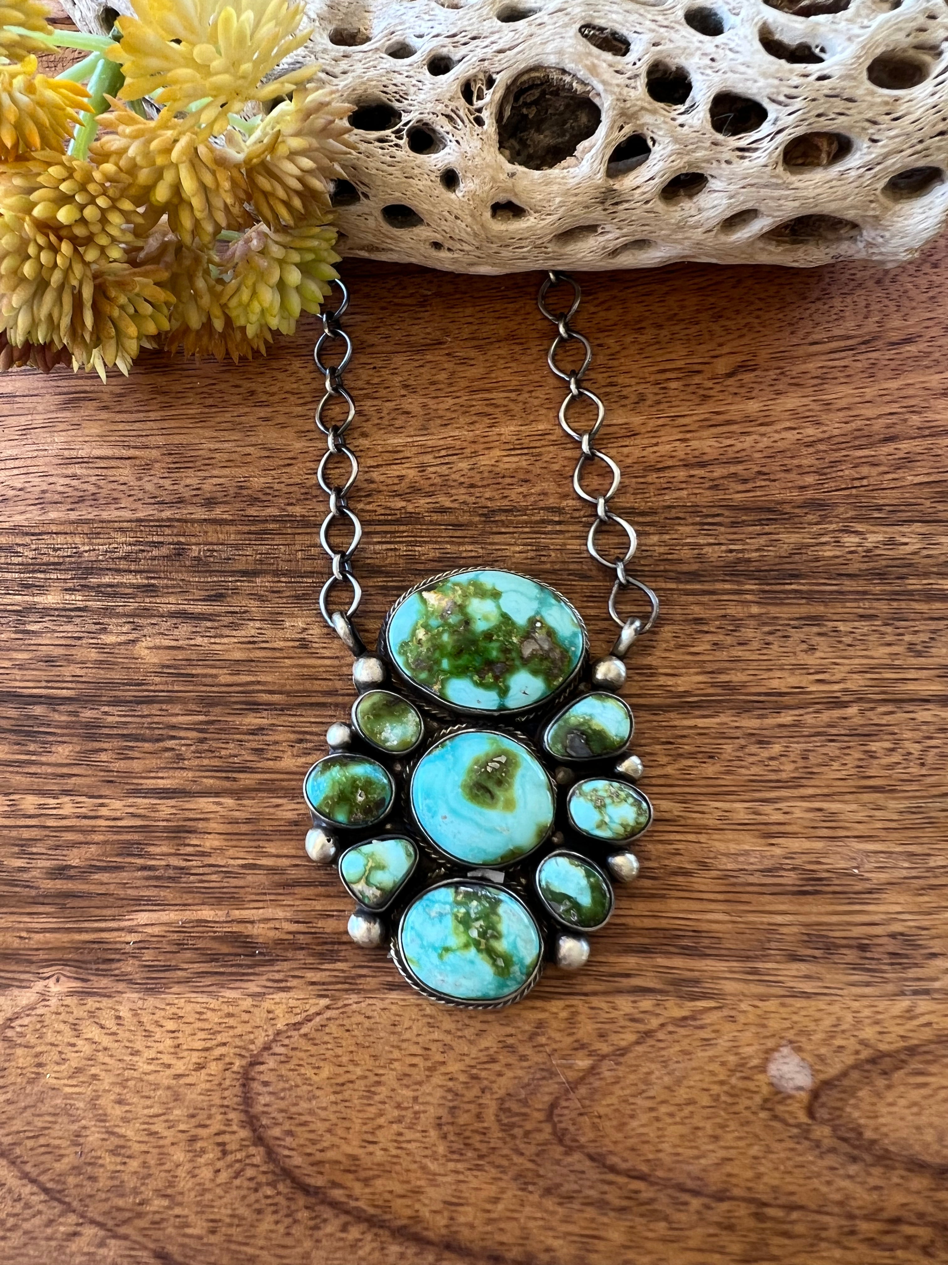 Kathleen Chavez Sonoran Mountain Turquoise & Sterling Silver Necklace