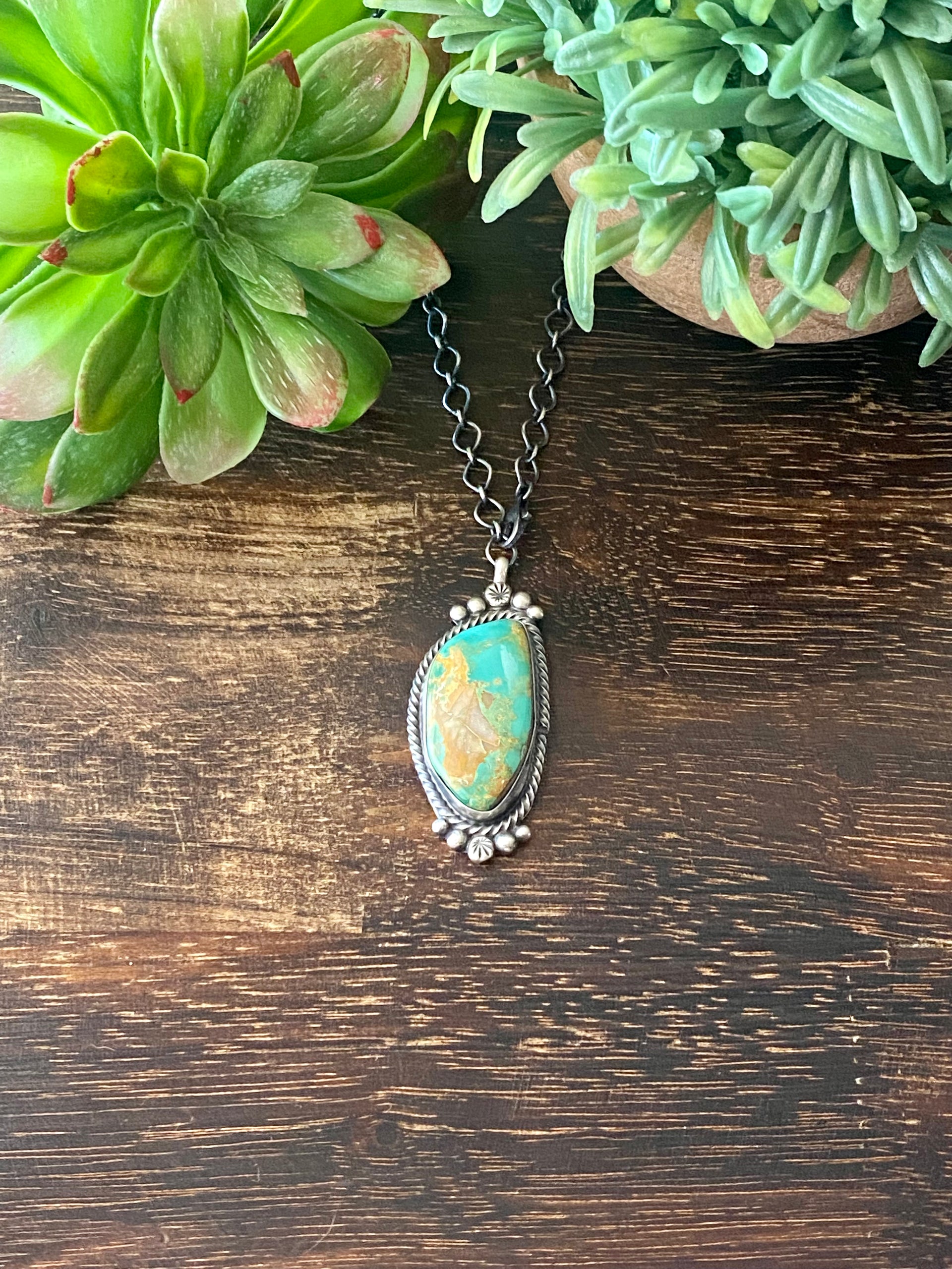 Sheila Becenti Royston Turquoise & Sterling Silver Necklace