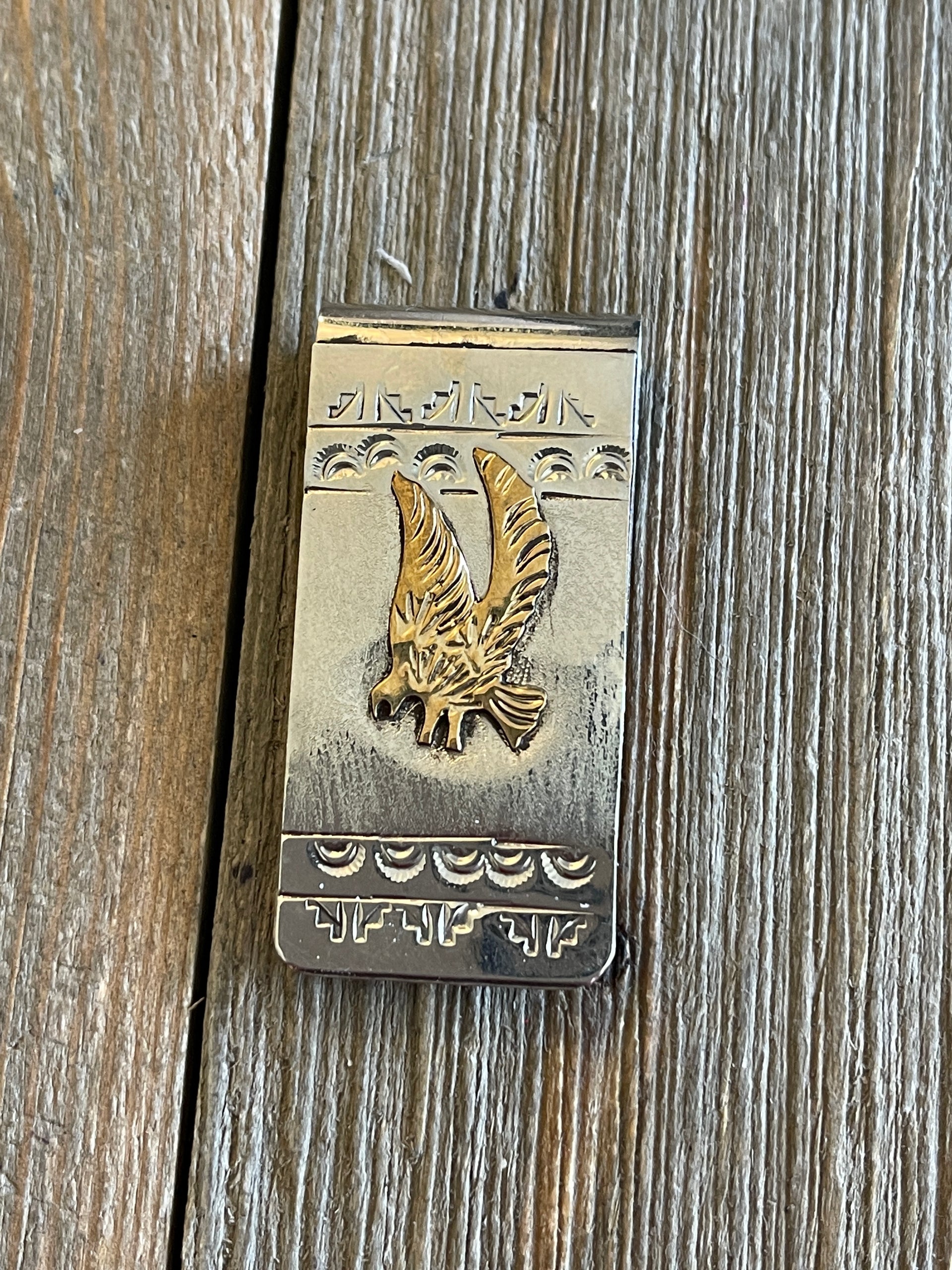 Genevieve Jones Sterling Silver 12k Gold Filled Eagle Money Clip