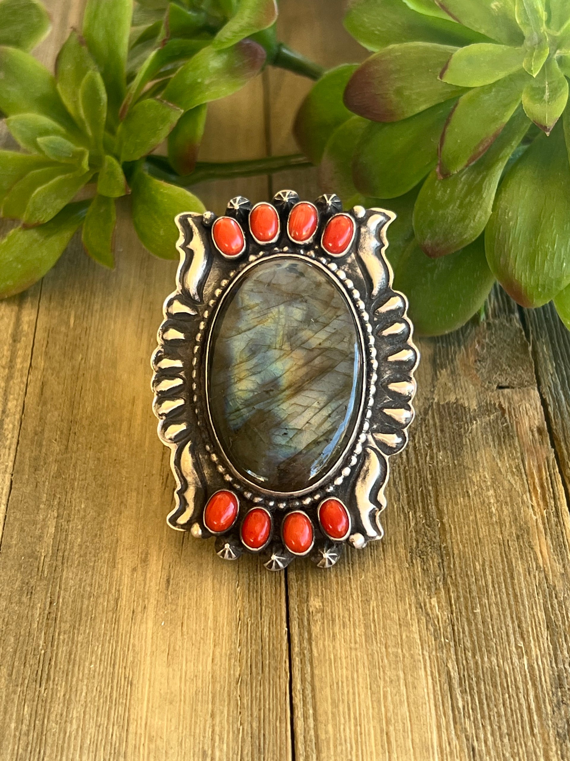 Shawn Cayatineto  & Sterling Silver Ring Size 7
