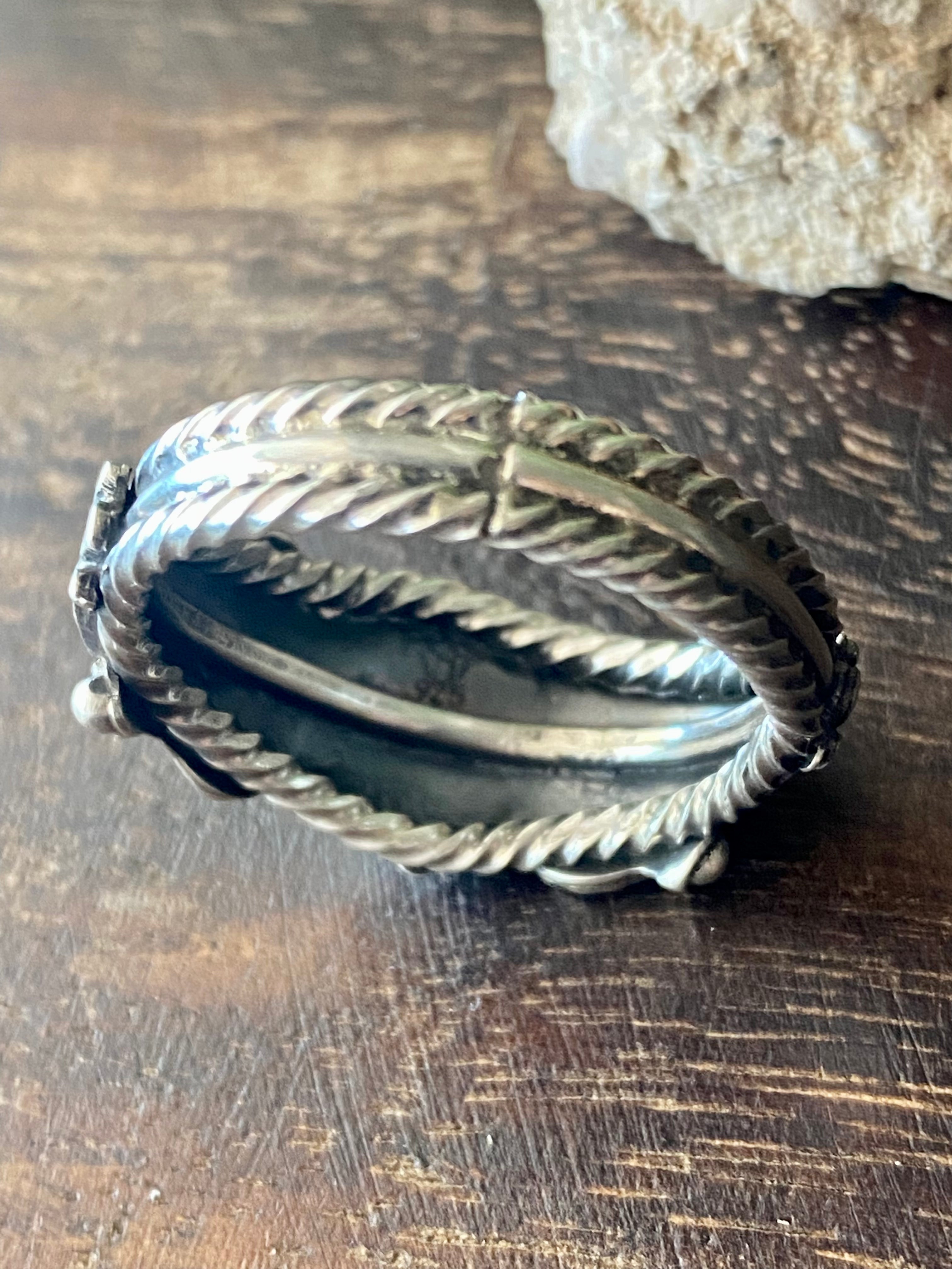 Navajo Made Sterling Silver Ring Size 12.75