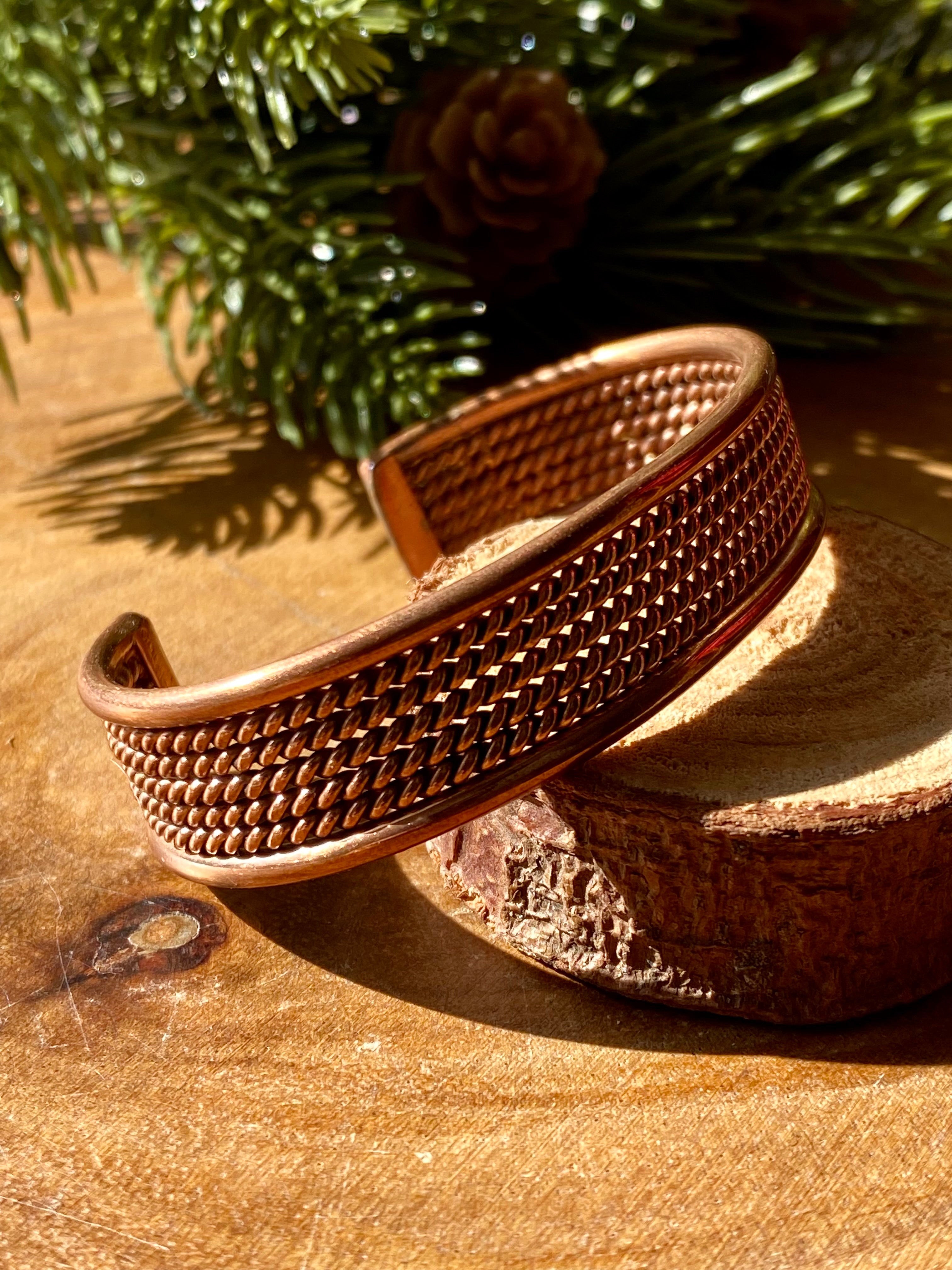 Navajo Made Copper Cuff Bracelet