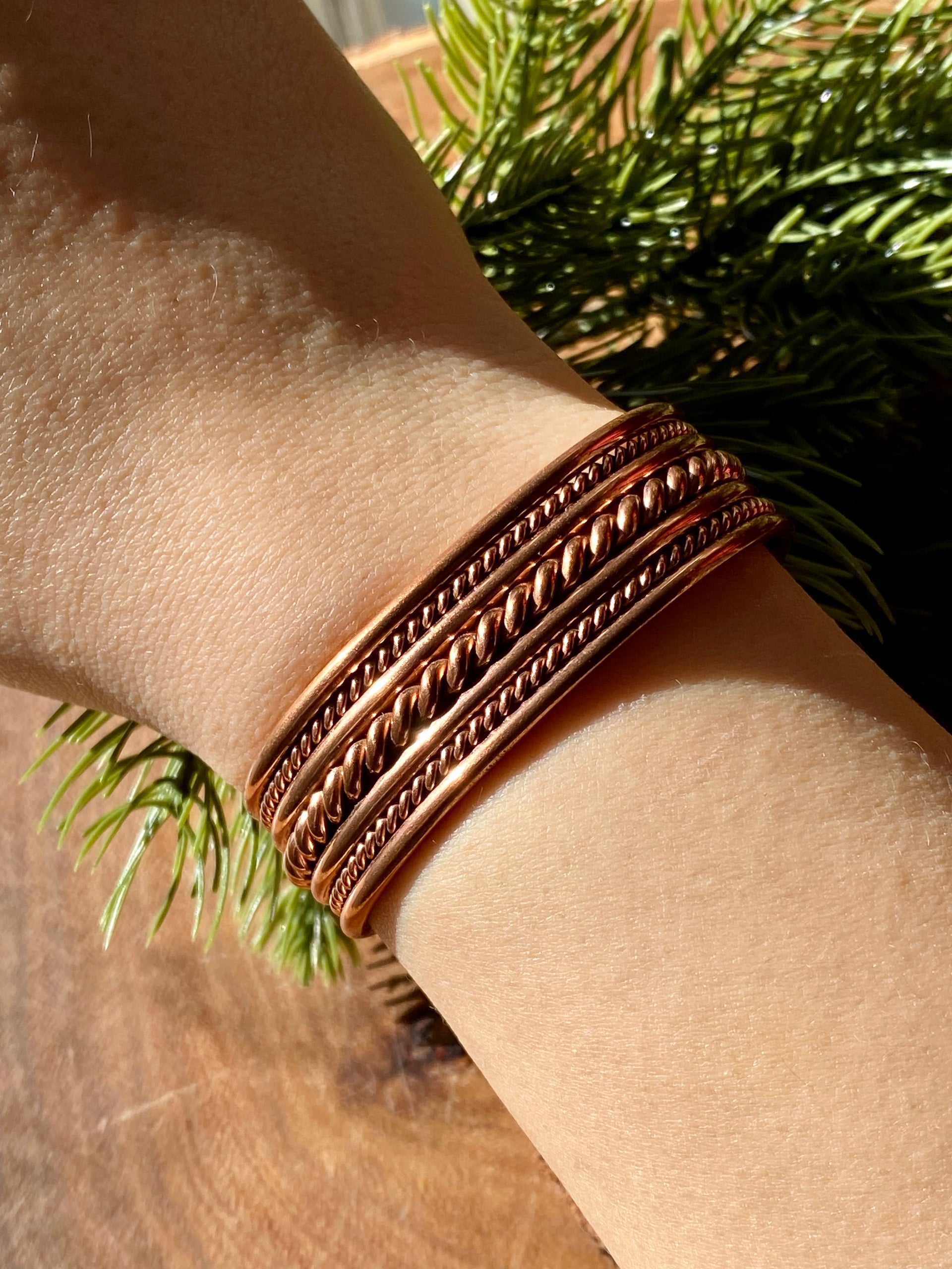 Navajo Made Copper Cuff Bracelet
