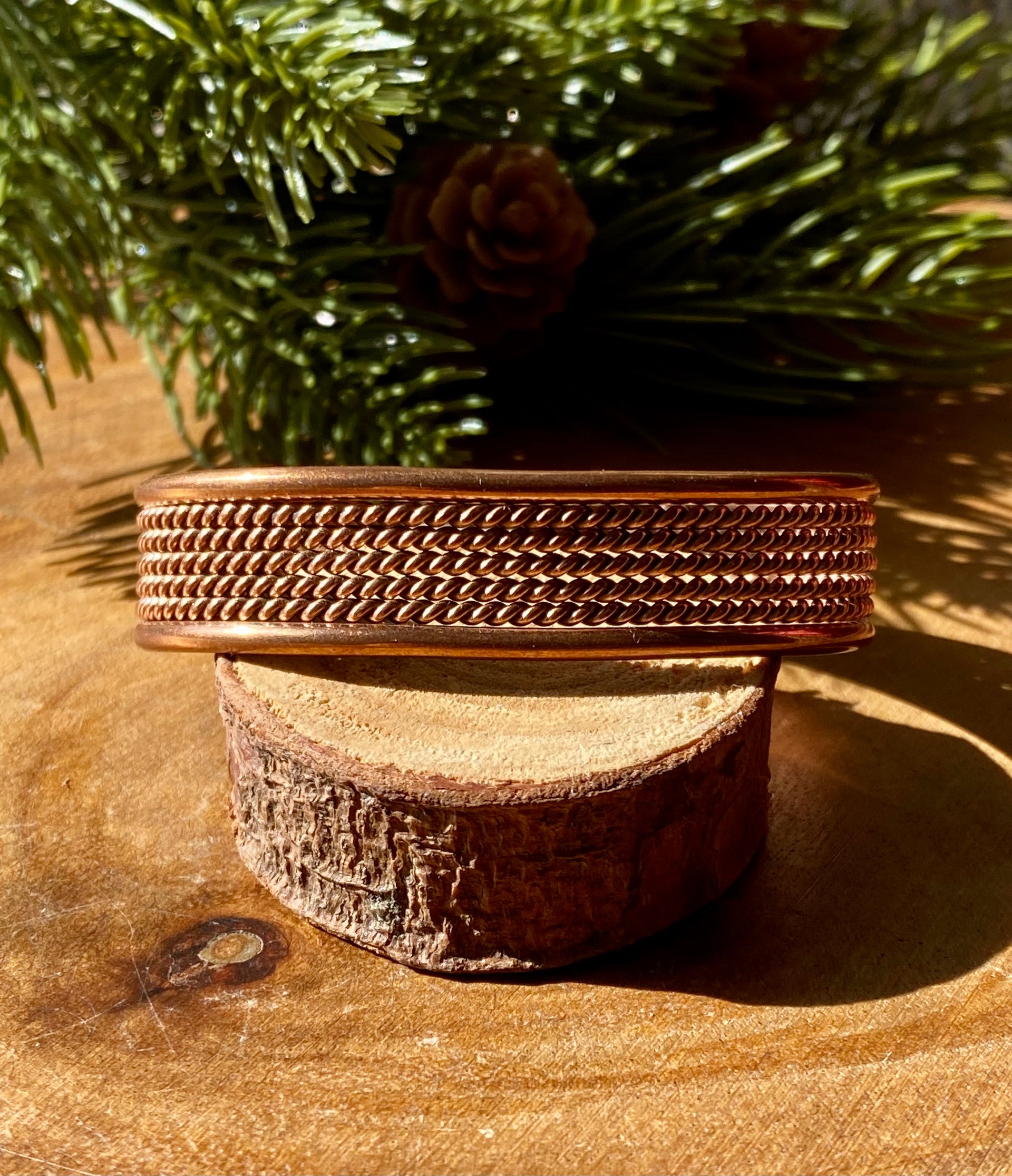 Navajo Made Copper Cuff Bracelet