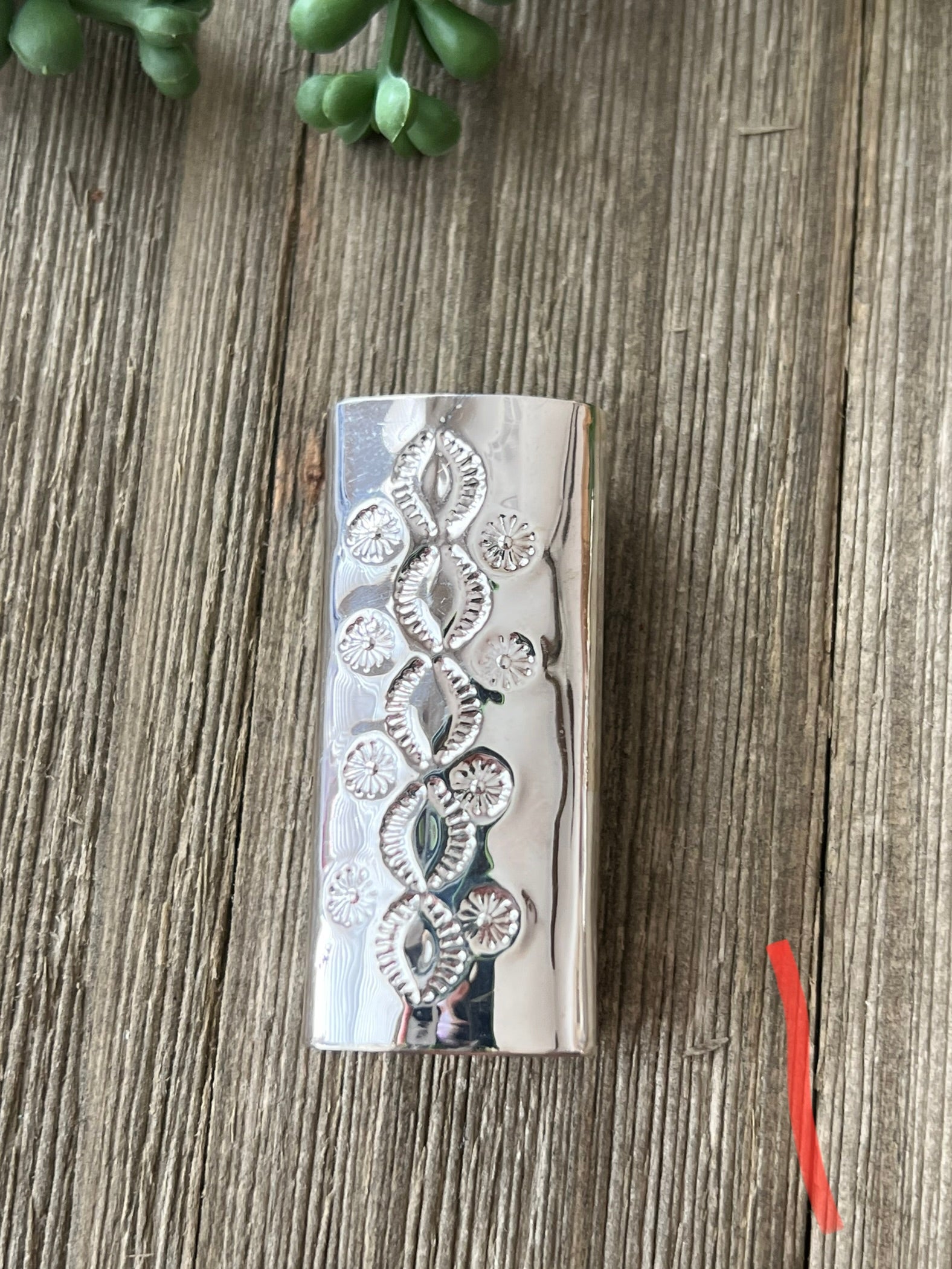 Navajo Made Sterling Silver Lighter Case.