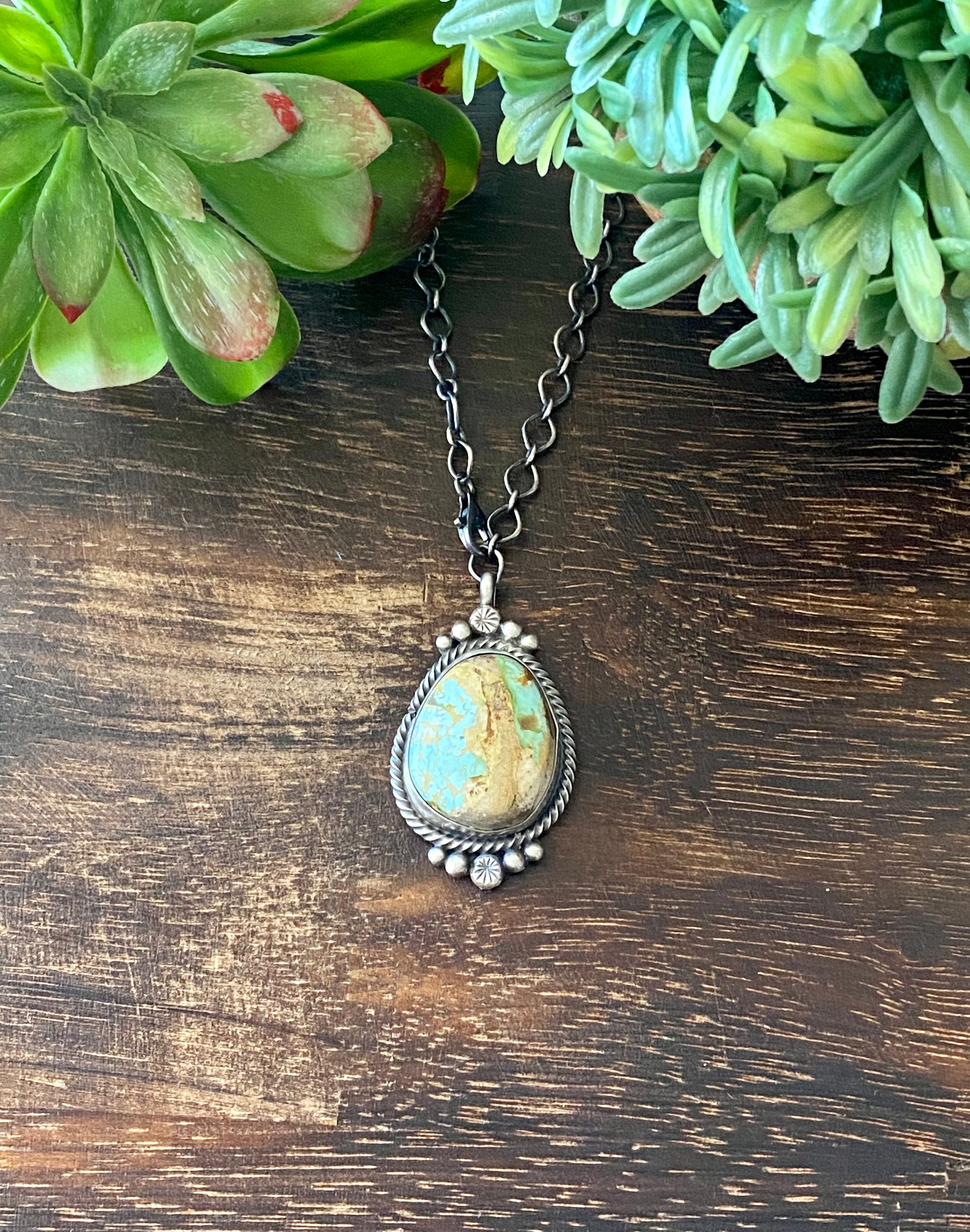 Sheila Becenti Royston Turquoise & Sterling Silver Necklace
