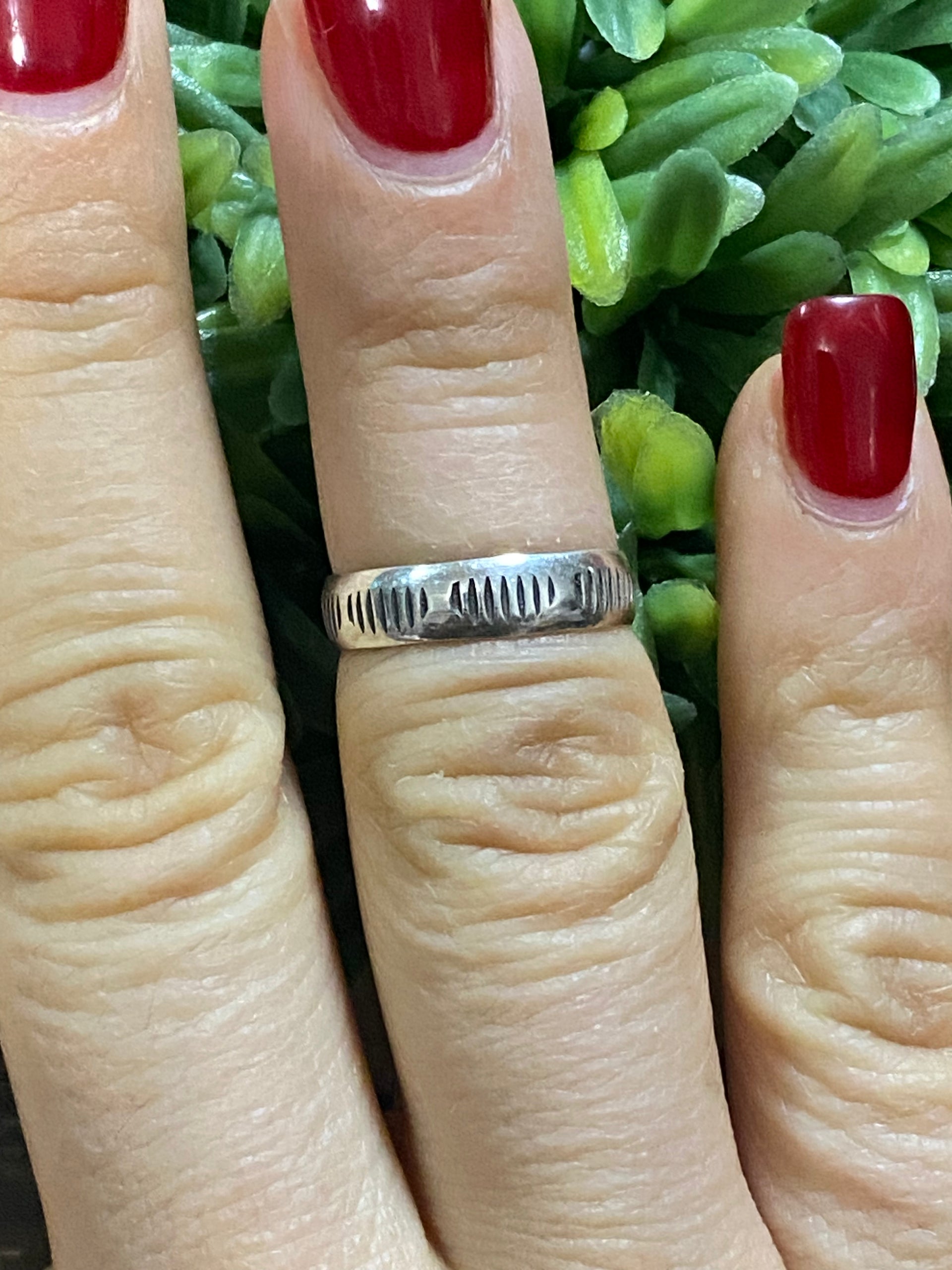 Navajo Made Sterling Silver Ring Size 5.75
