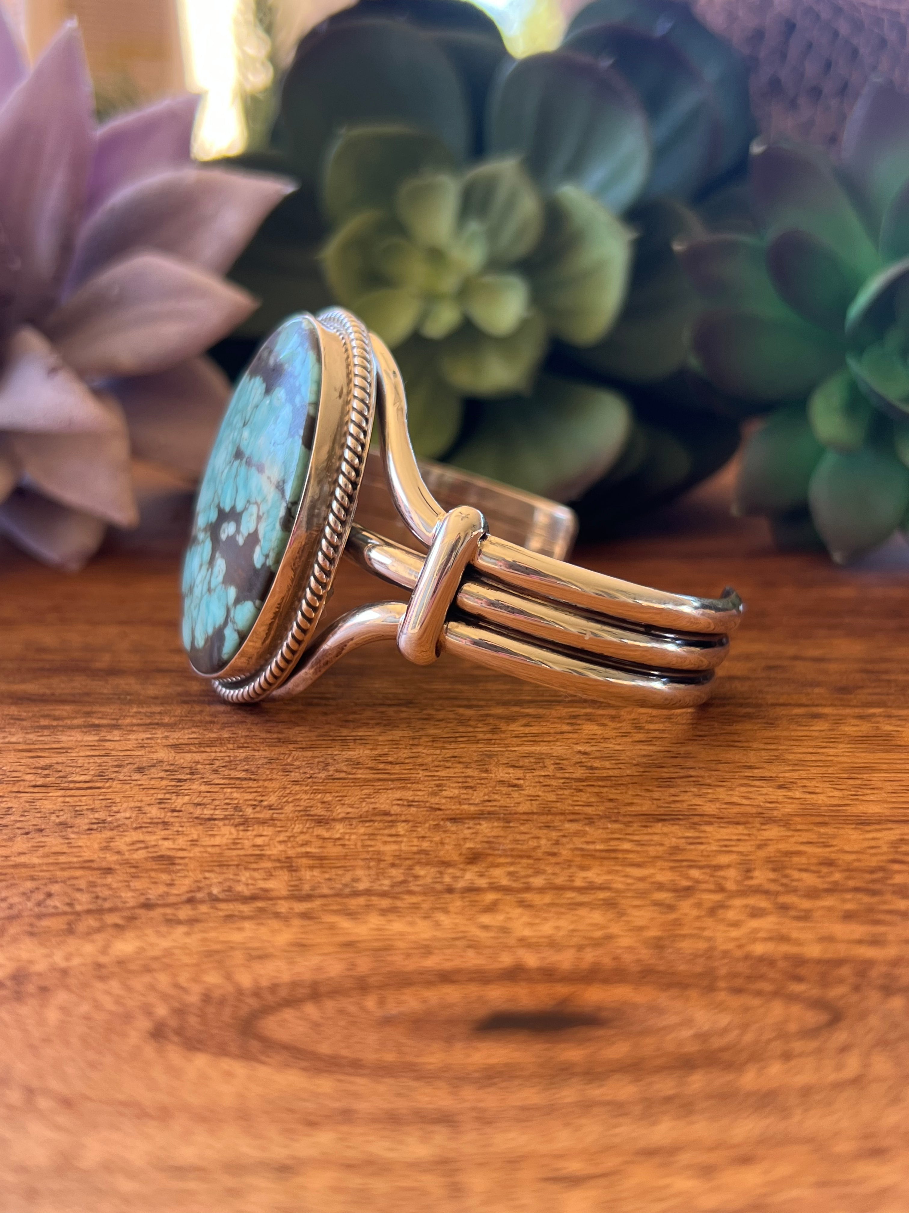 Randy Boyd #8 Turquoise & Sterling Silver Cuff Bracelet