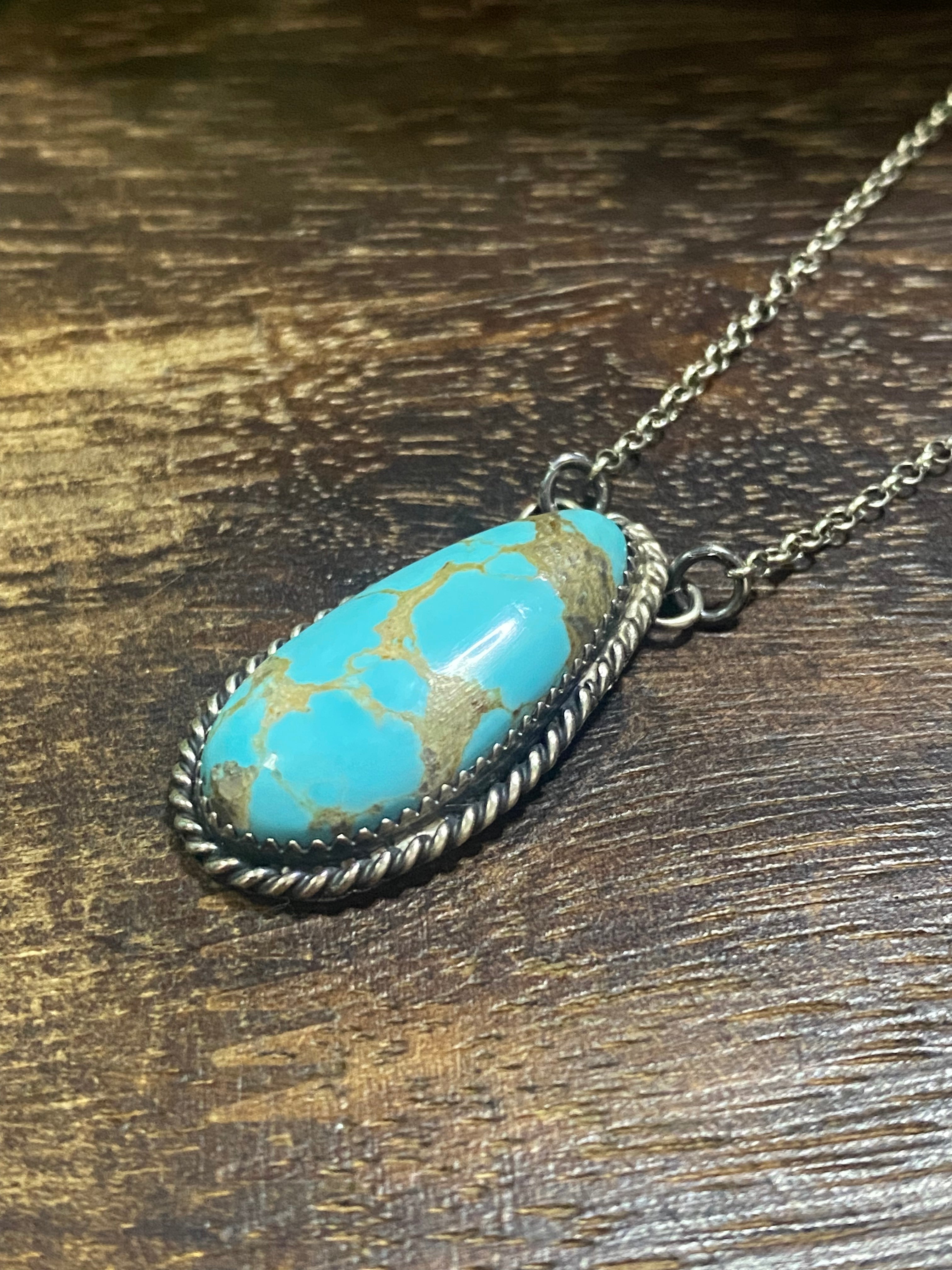 Clifton Davis #8 Turquoise & Sterling Silver Necklace