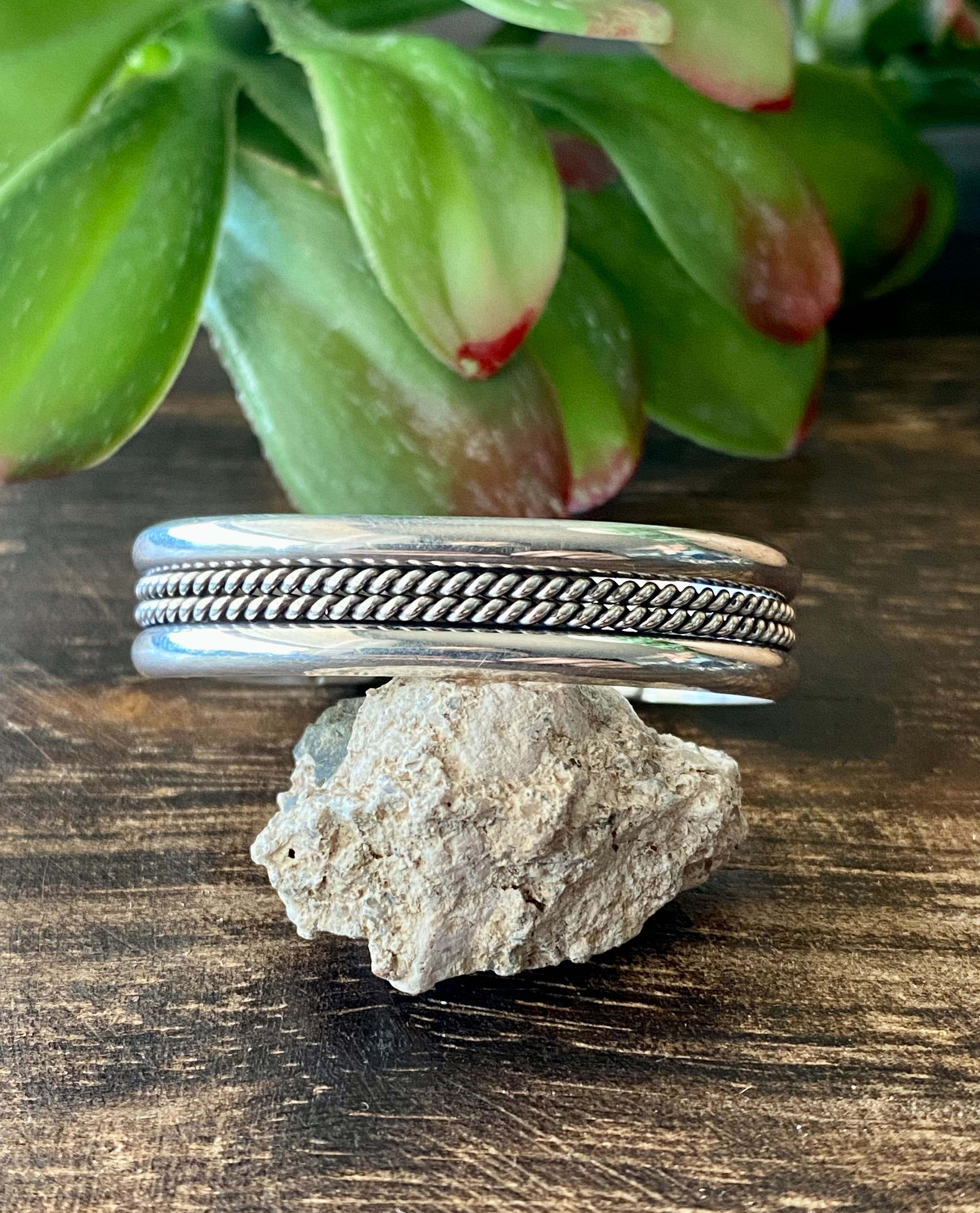 Navajo Made Sterling Silver Baby Cuff Bracelets