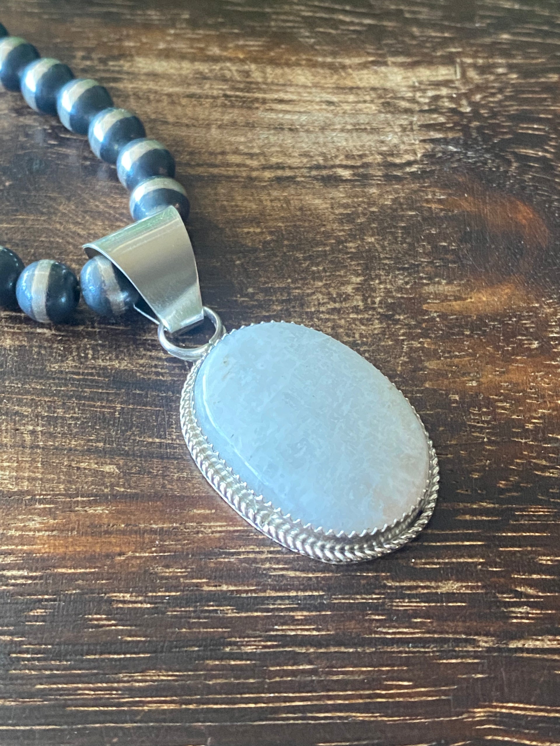 Reda Galvan Moon Stone & Sterling Silver Pendant