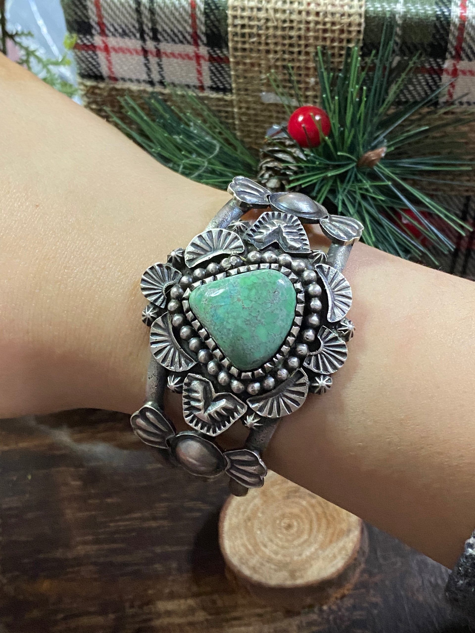 Kevin Billah Carico Lake Turquoise & Sterling Silver Cuff Bracelet