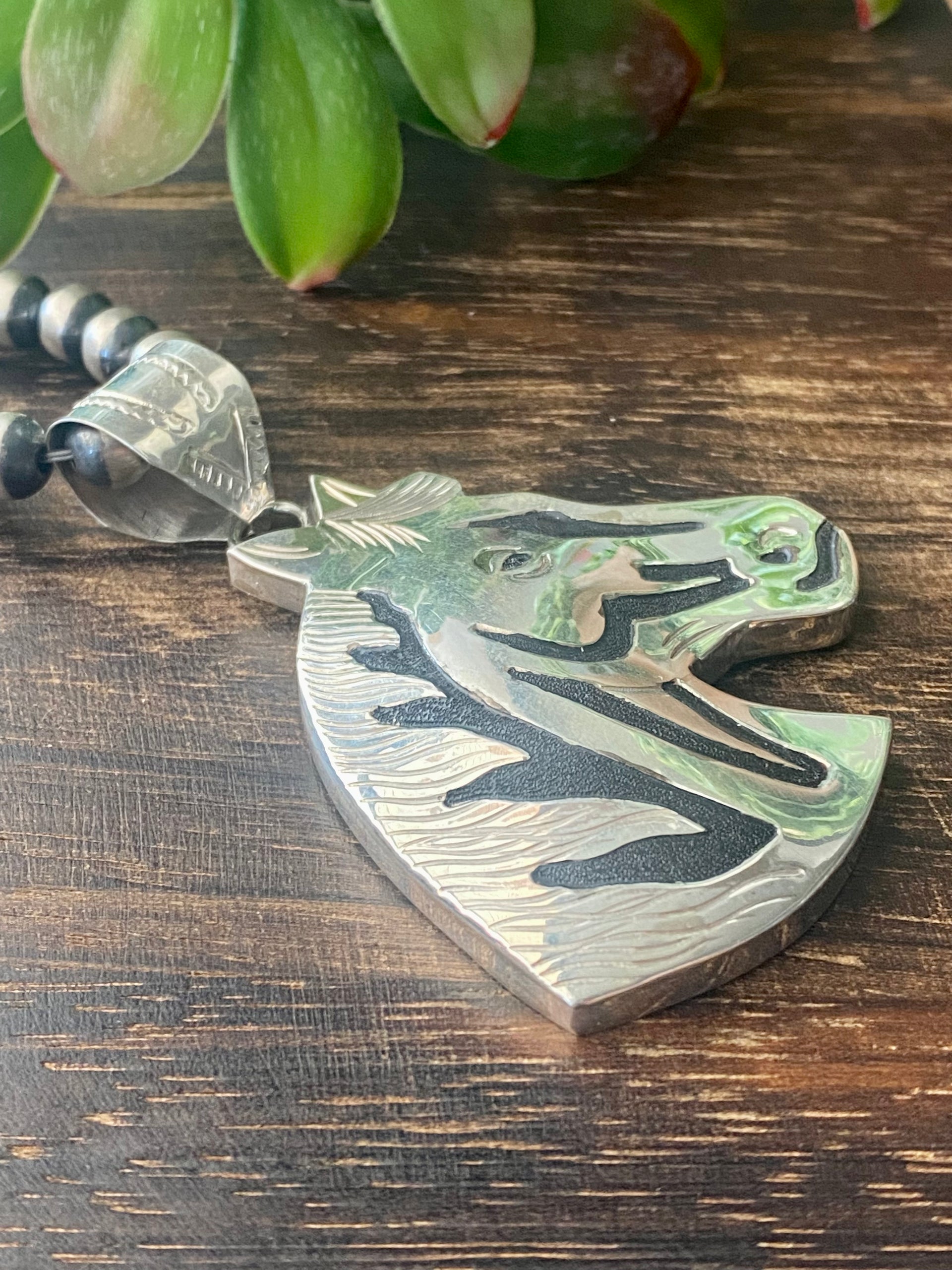Alonzo Mariano Sterling Silver Horse Head Pendant