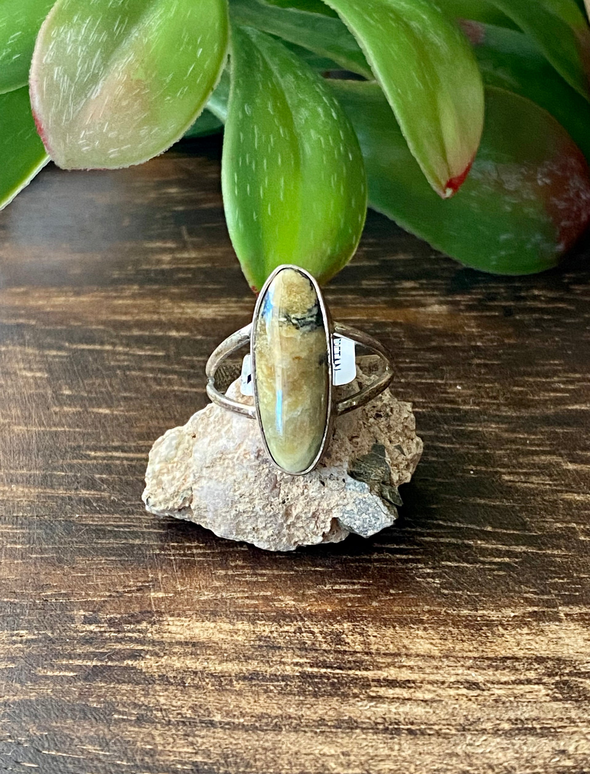 Scott Skeets Tibetan Turquoise & Sterling Silver Ring Size 7.25