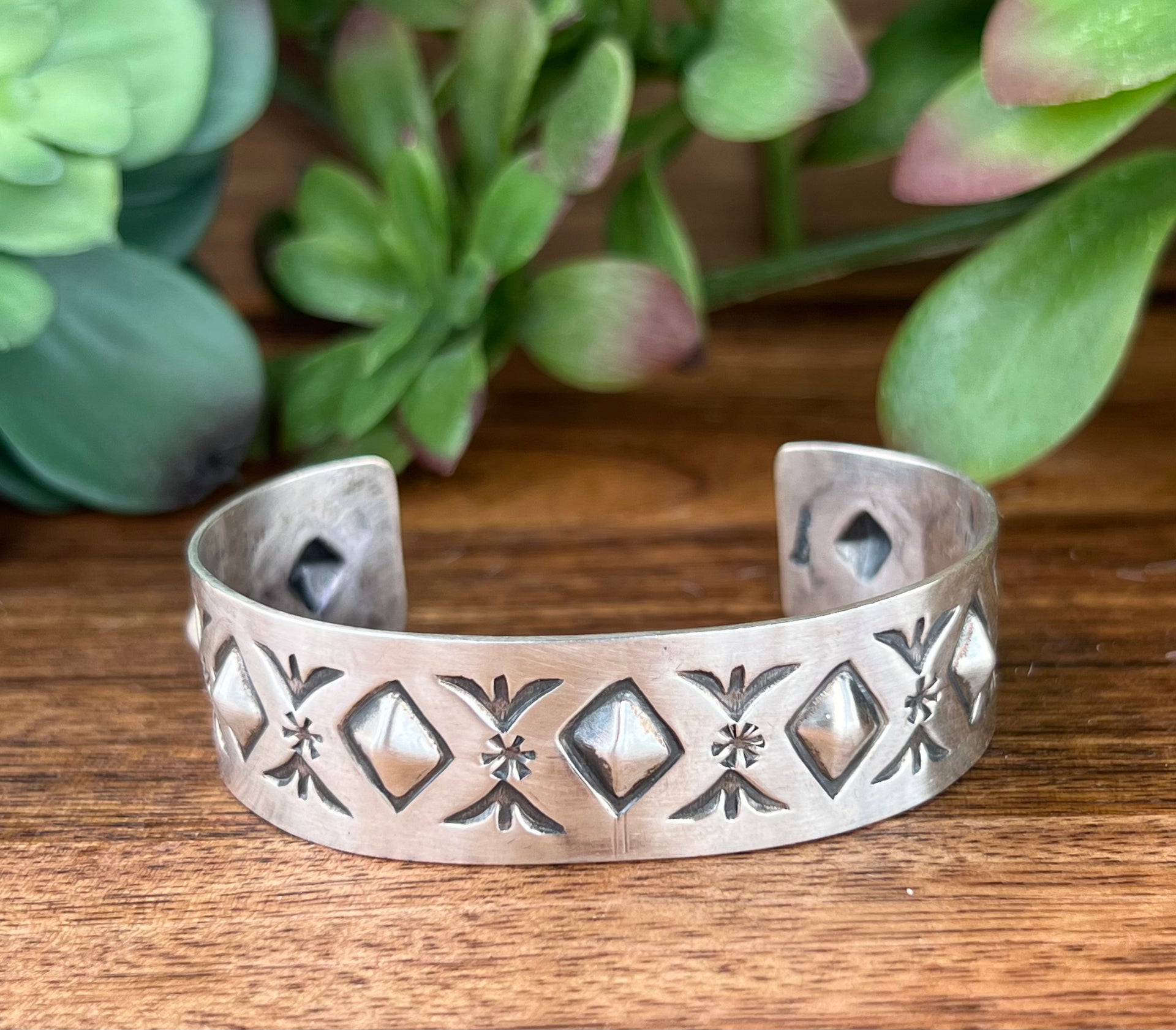 Navajo Made Sterling Silver Cuff Bracelet