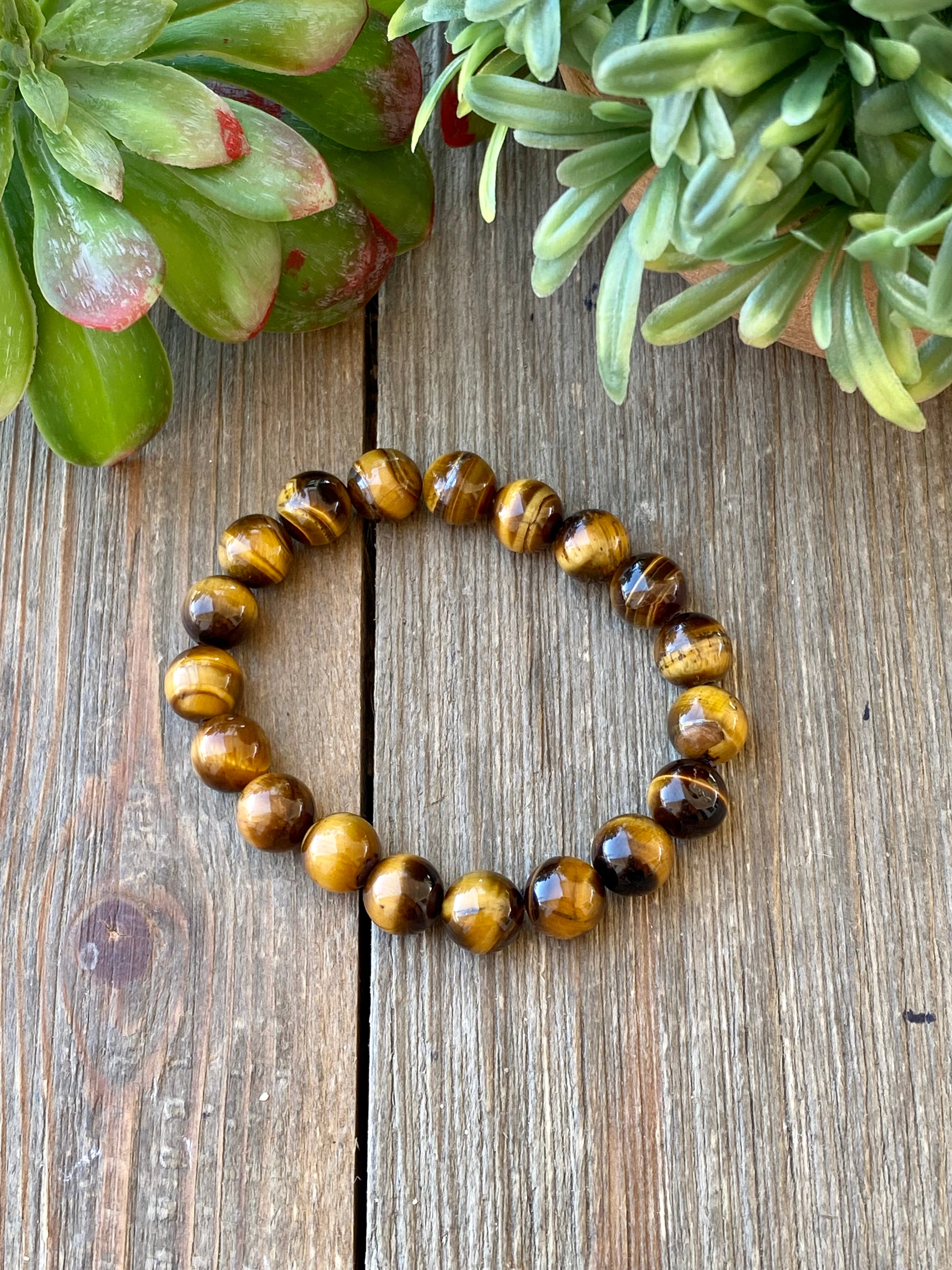 Handmade Tigers Eye Adjustable Bracelet