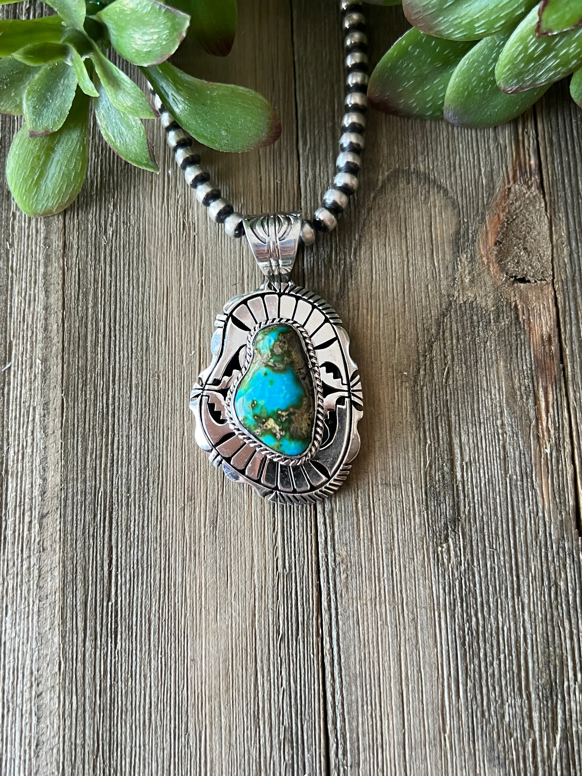 Eugene Belone Natural Sonoran Gold & Sterling Silver Pendant