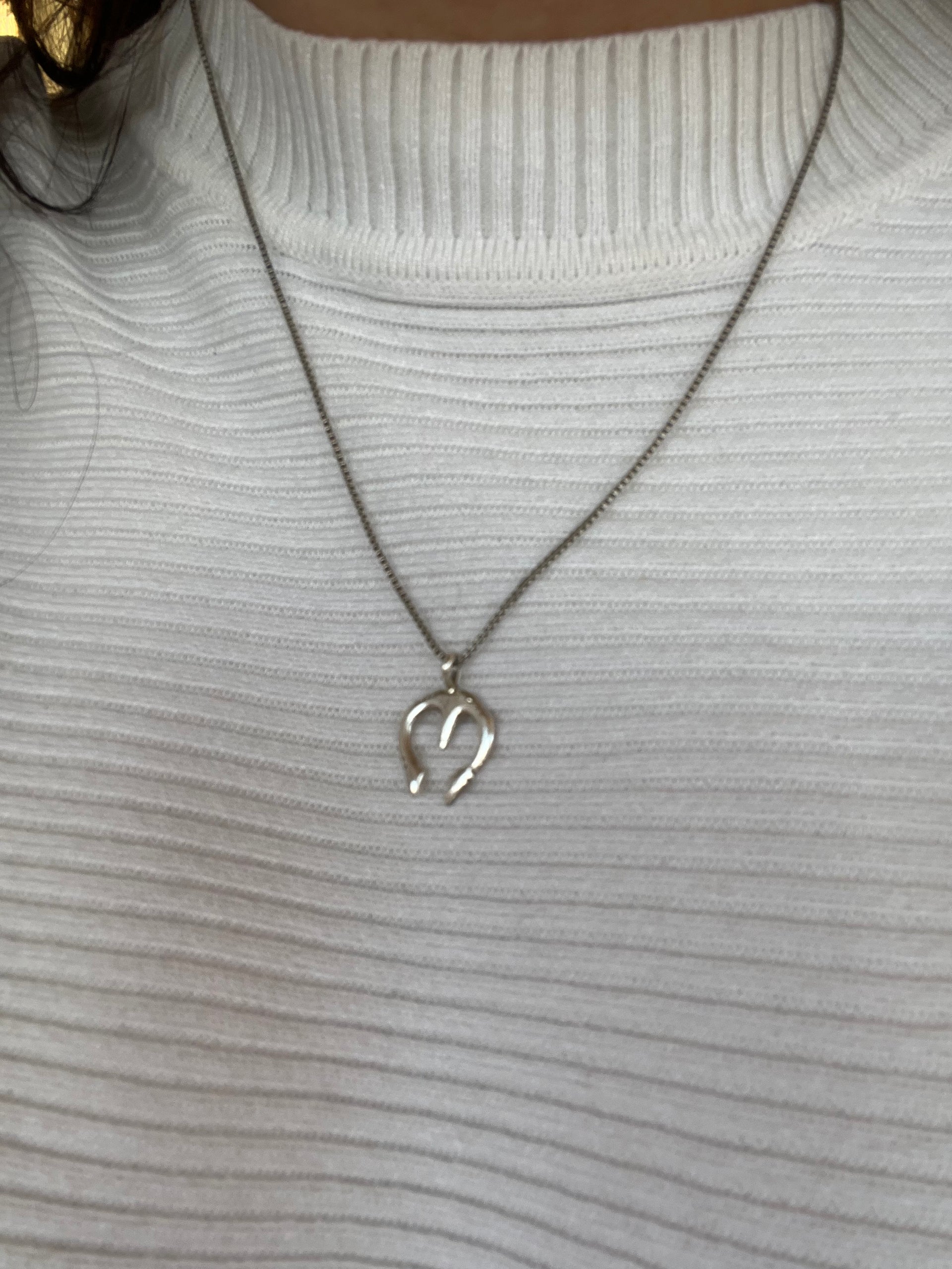 Navajo Made Sterling Silver Naja Pendant