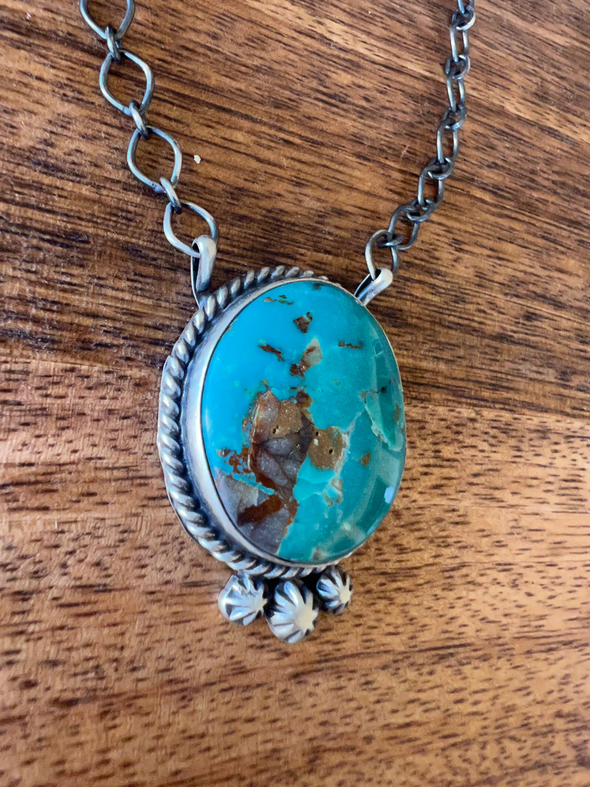 Shelia Becenti Royston Turquoise & Sterling Silver Necklace