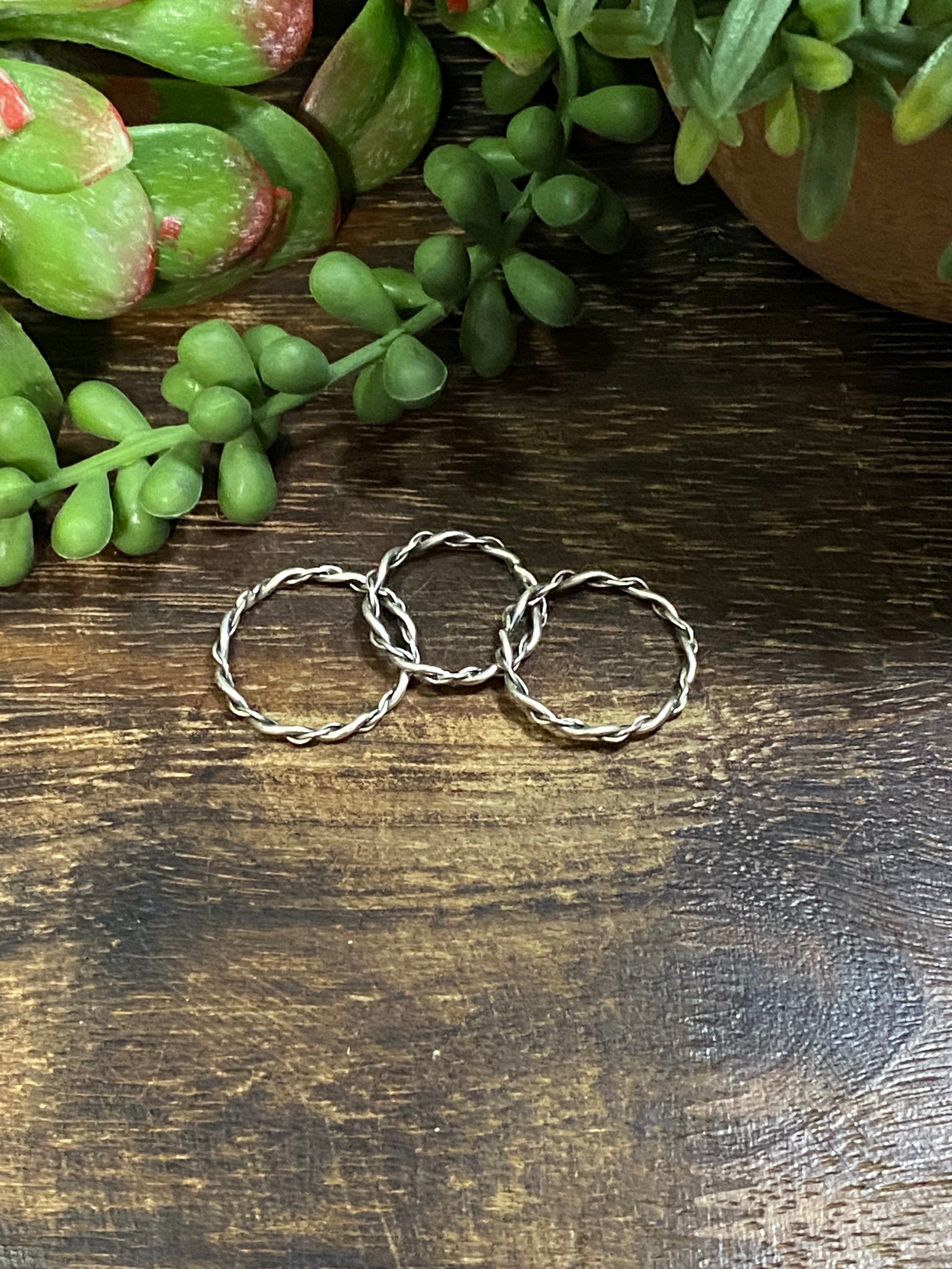 Navajo Made Sterling Silver Rings