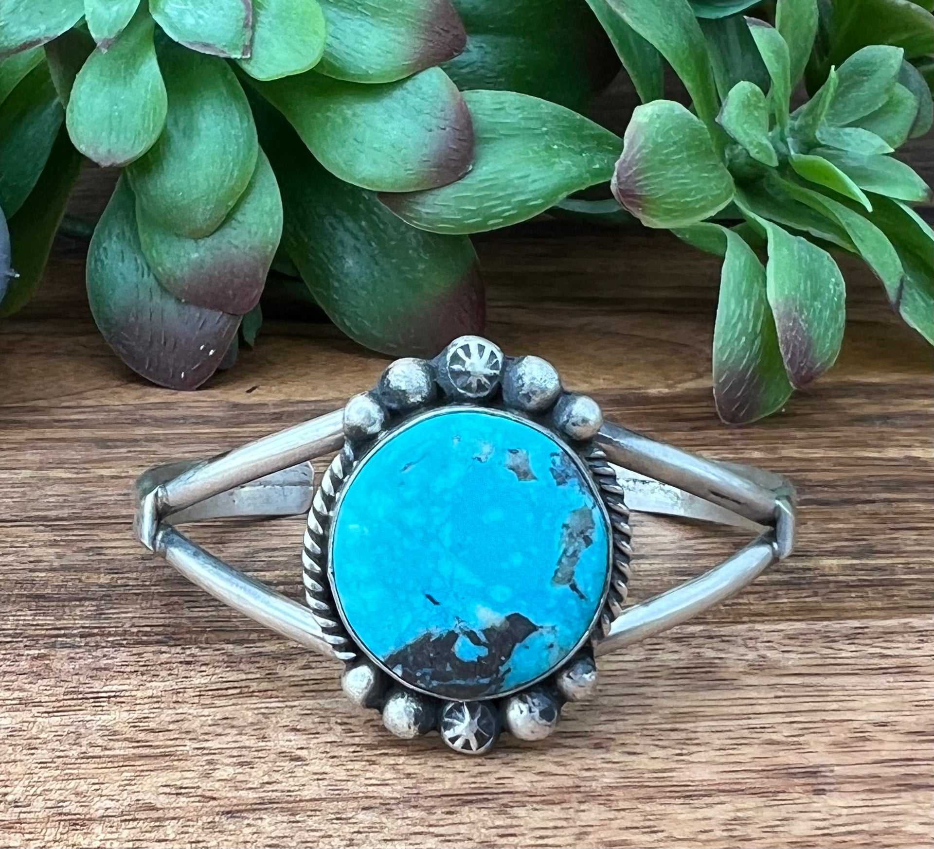 Augustine Largo Kingman Turquoise & Sterling Silver Cuff Bracelet