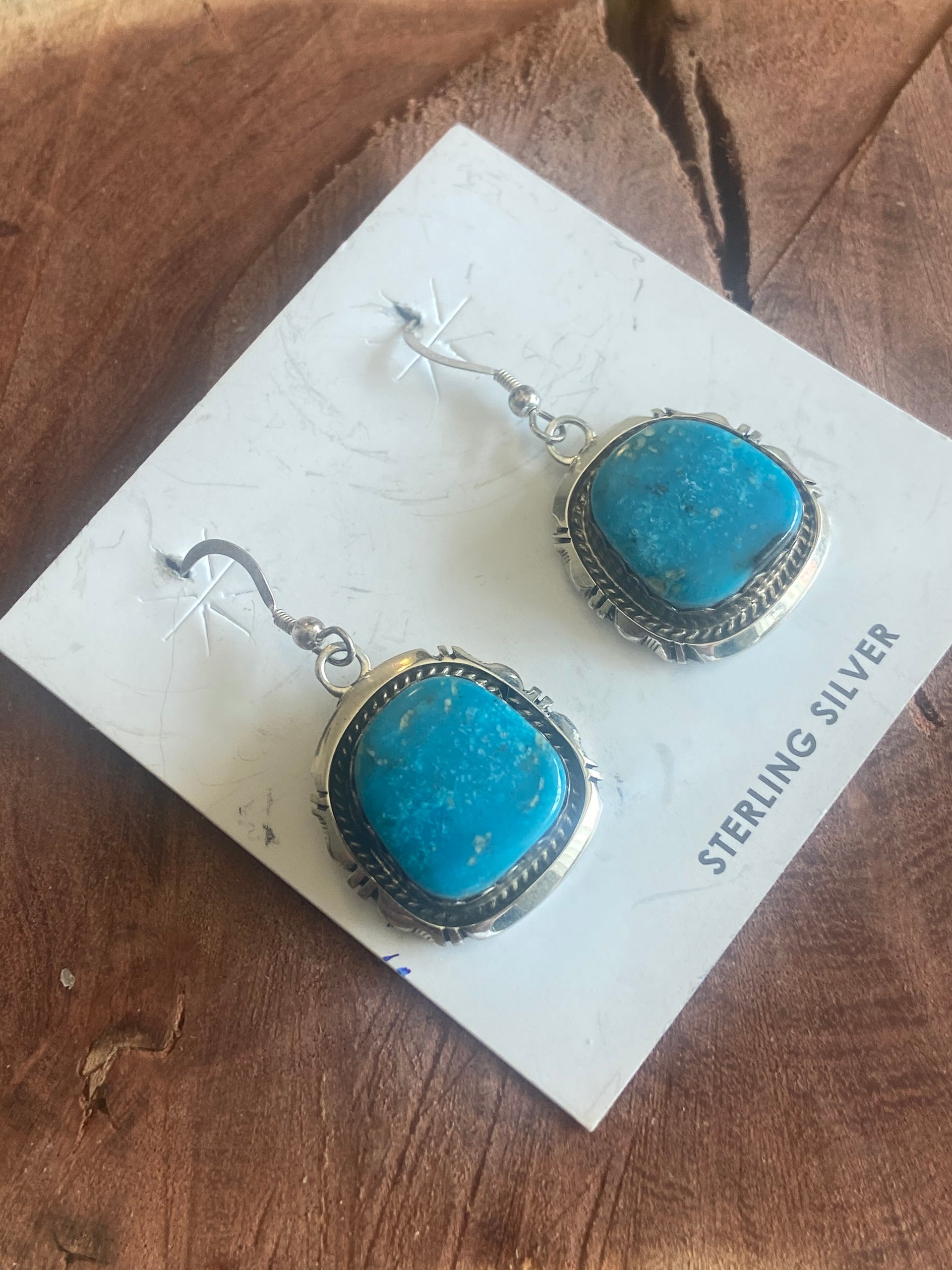 Elouise Kee Turquoise & Sterling Silver Dangles