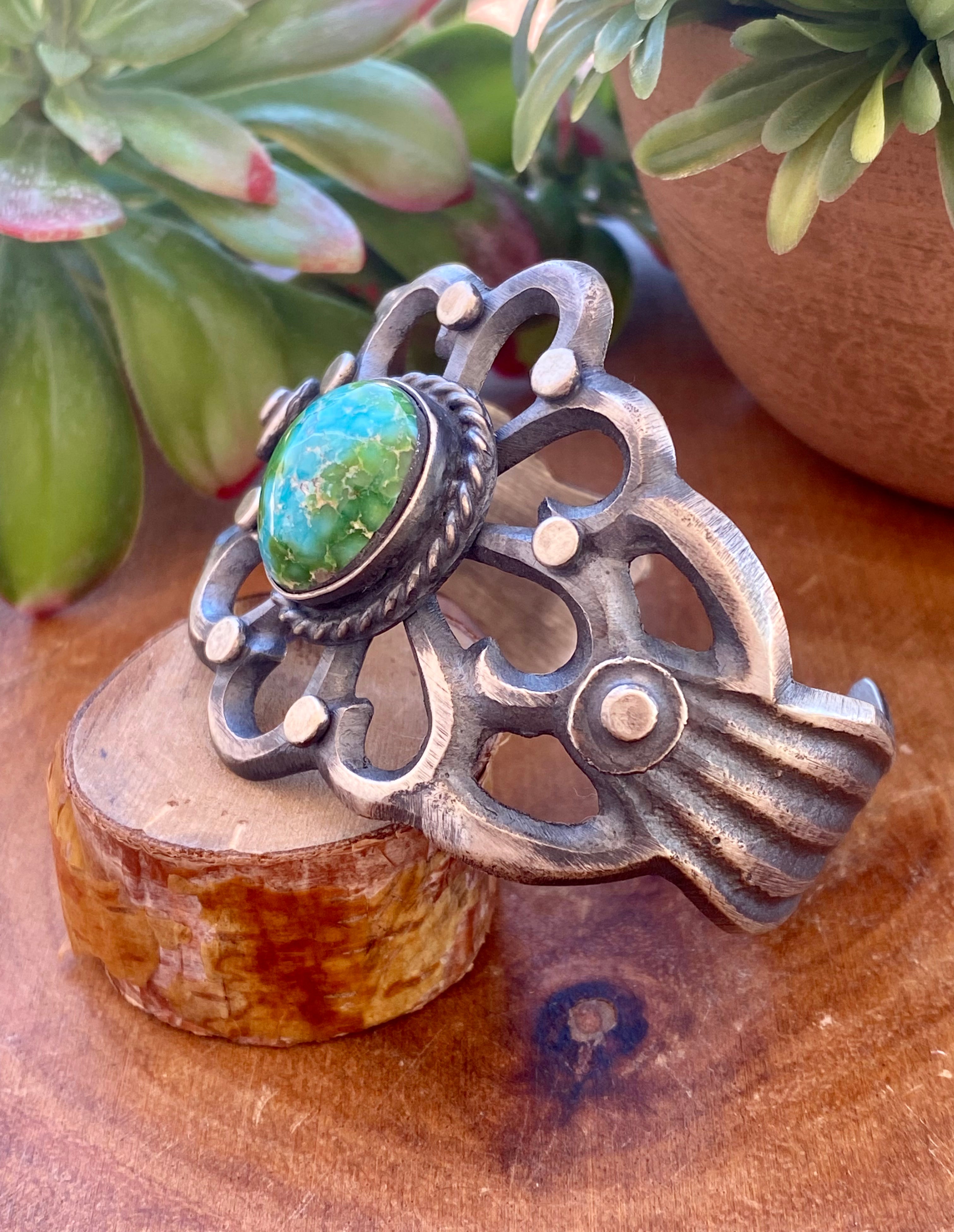 Chimney Butte Sonoran Mountain Turquoise & Sterling Silver Cuff Bracelet