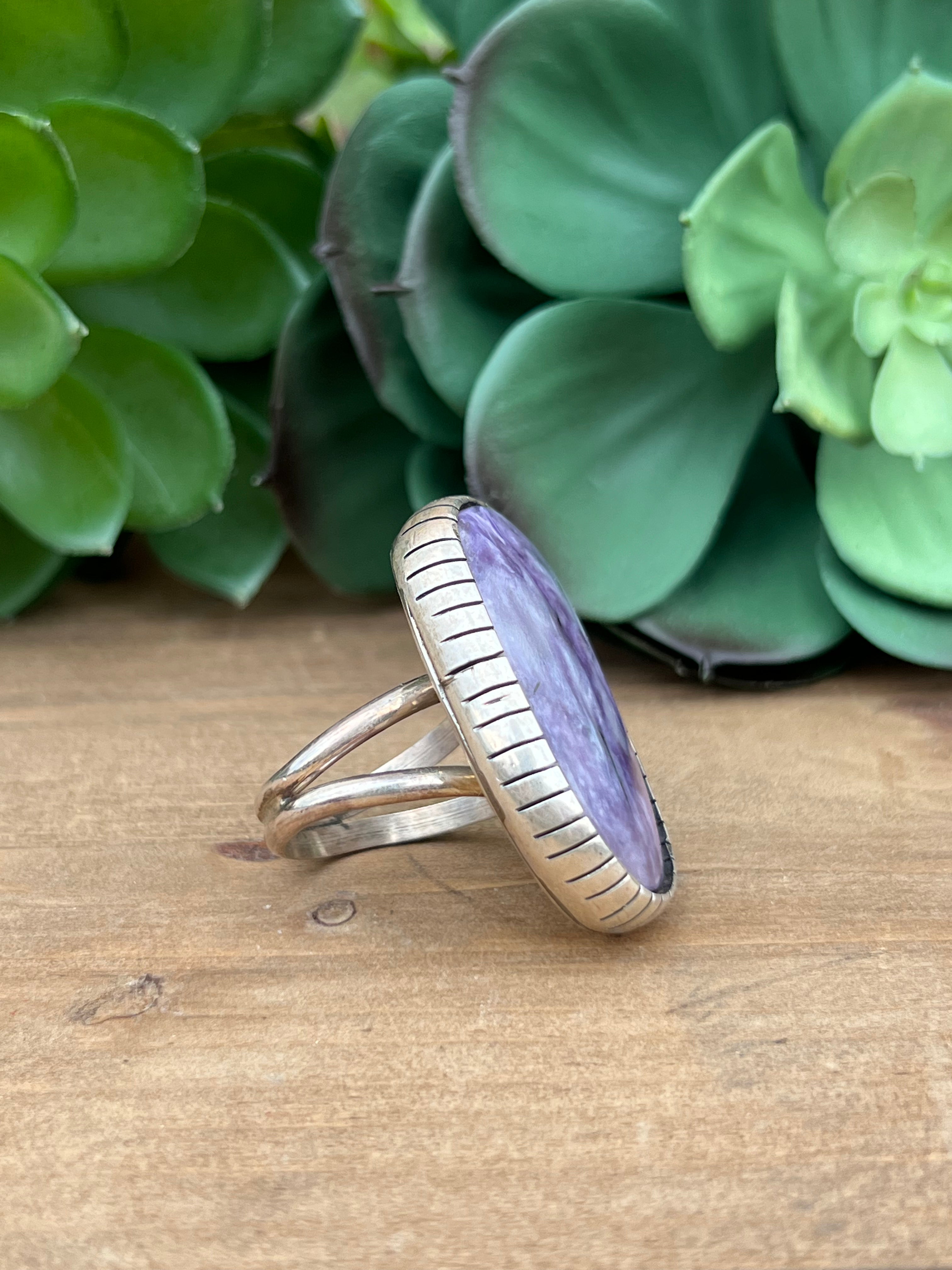 Betta Lee Chariote & Sterling Silver Ring Size 9.5