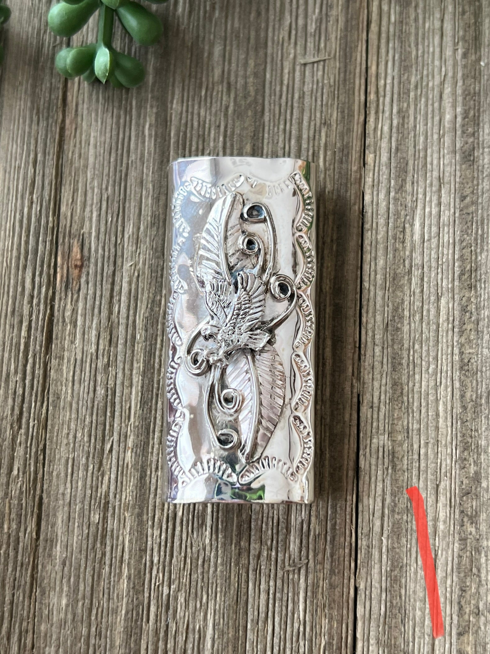 Navajo Made Sterling Silver Lighter Case.