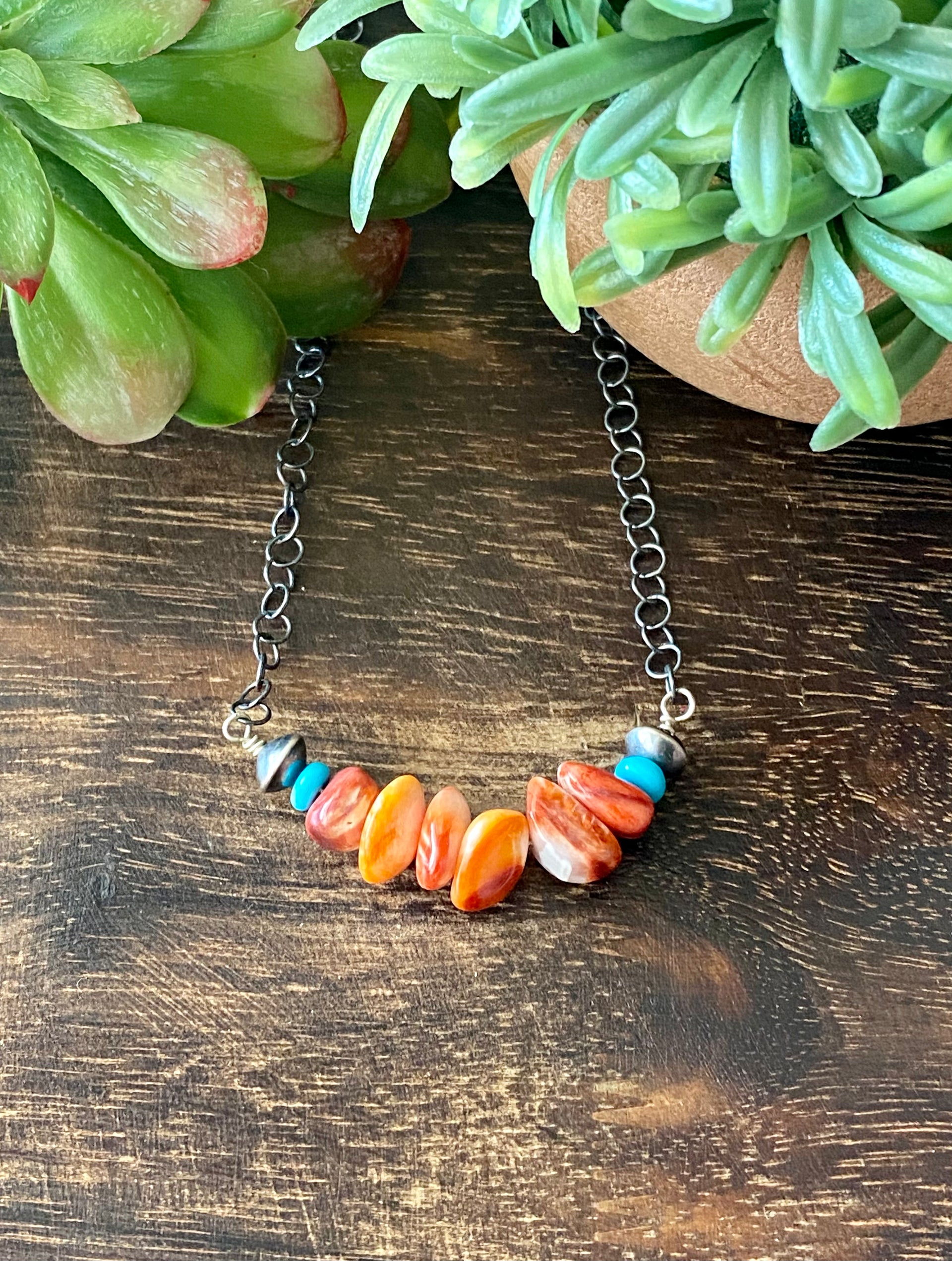 Corina Smith Multi Stone & Sterling Silver Necklace