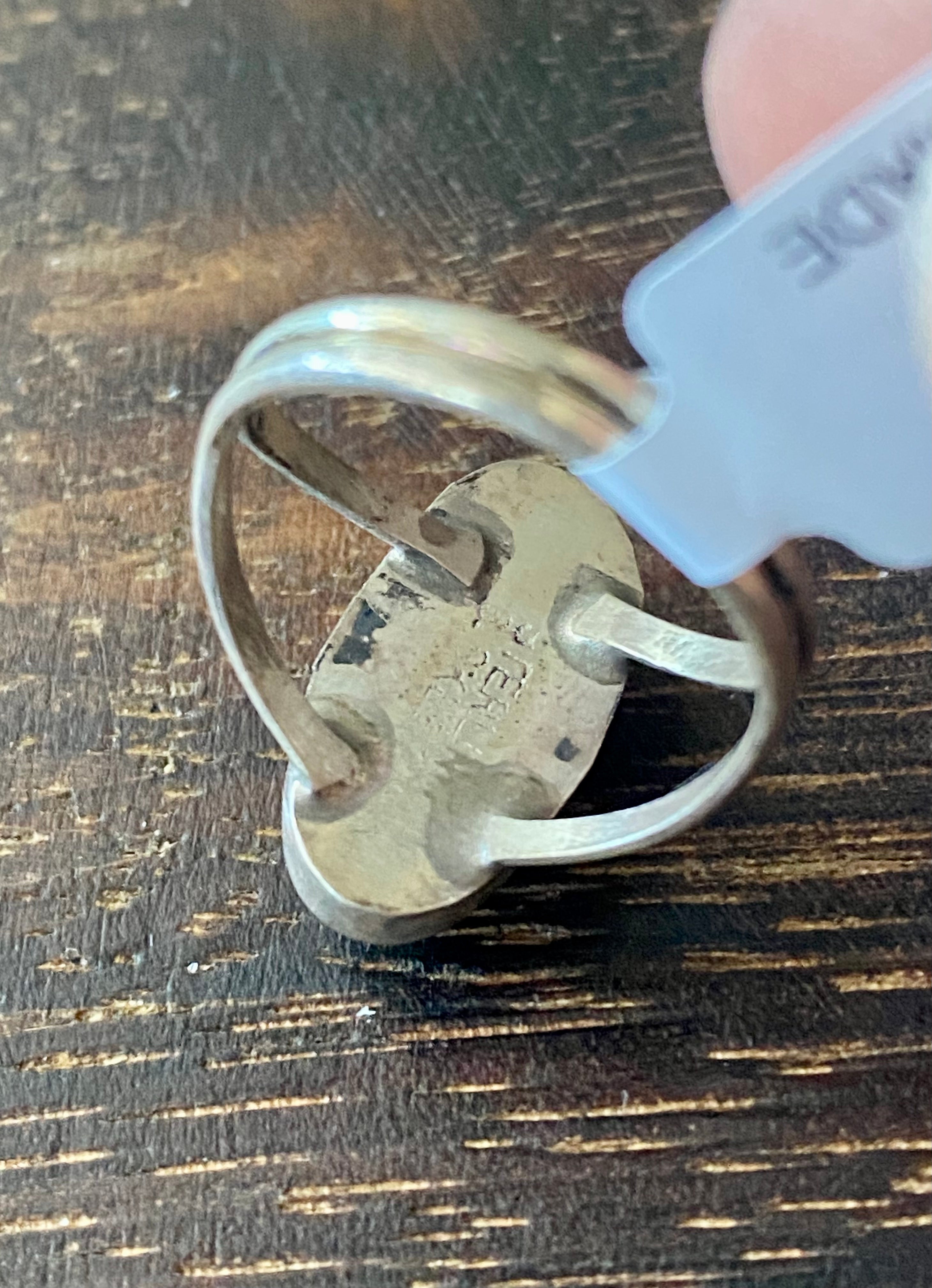 Scott Skeets Tibetan Turquoise & Sterling Silver Ring Size 6