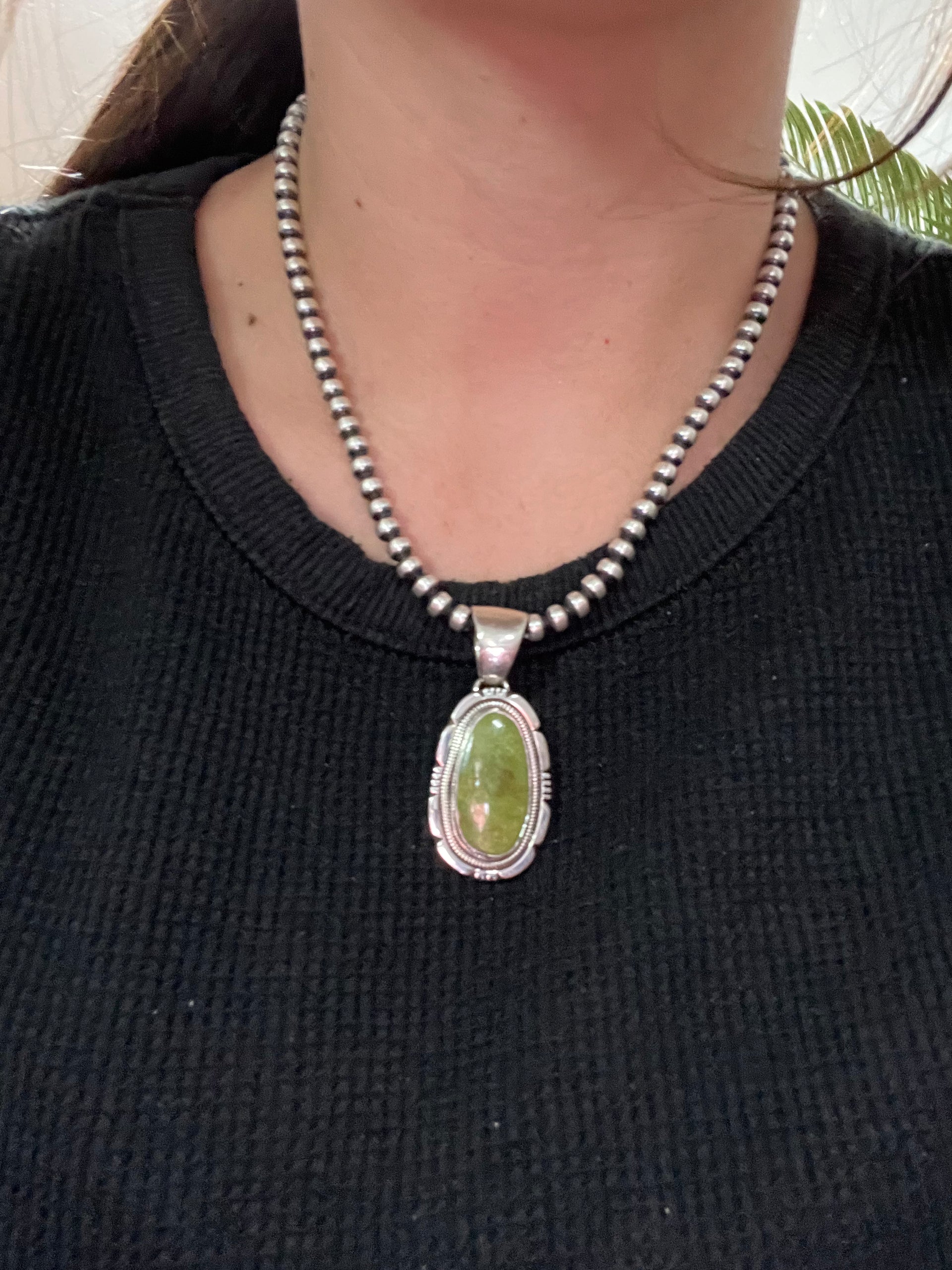 Wydell Billie Sonoran Mountain & Sterling Silver Pendant