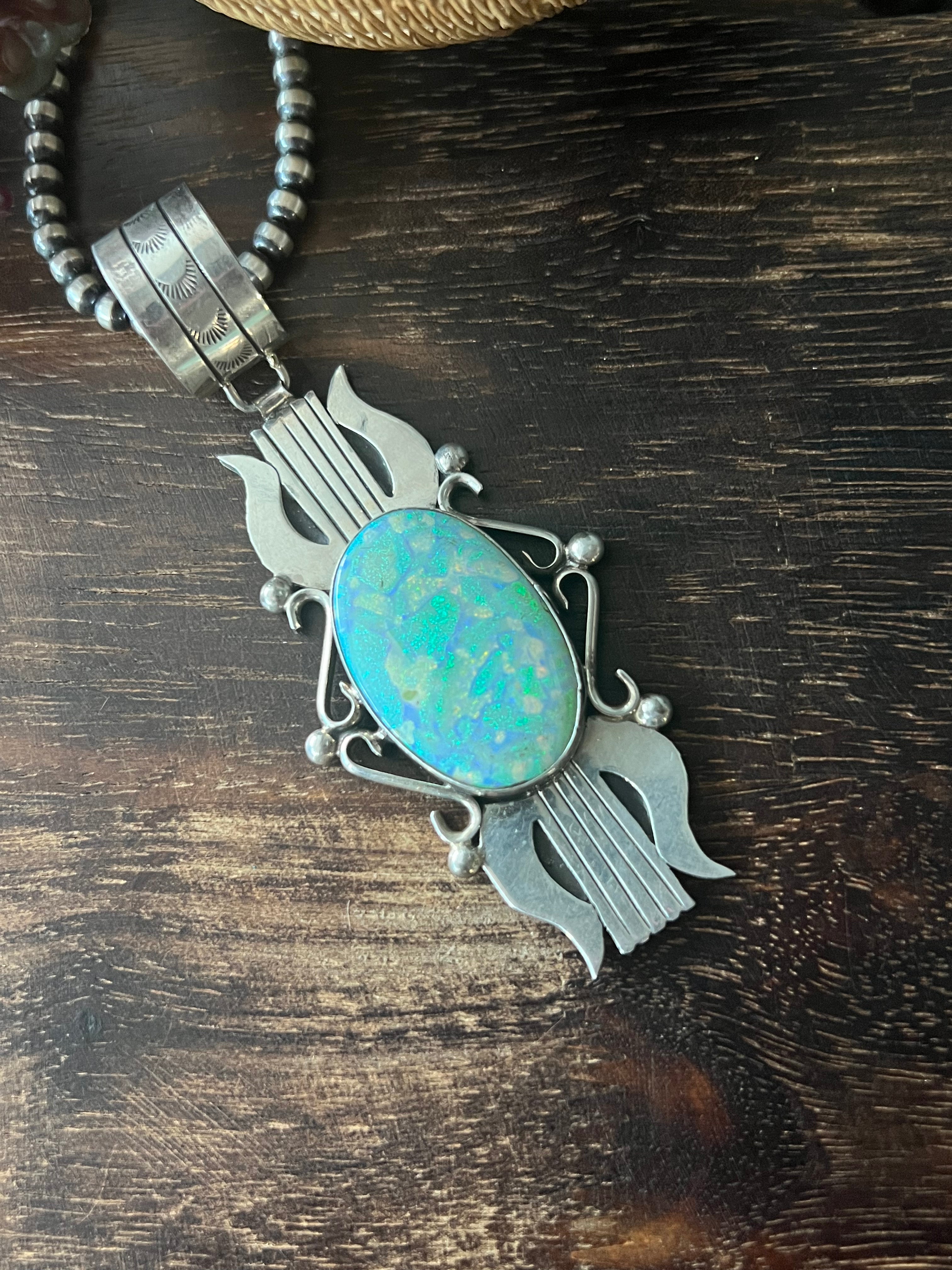 Betta Lee Opal & Sterling Silver Pendant