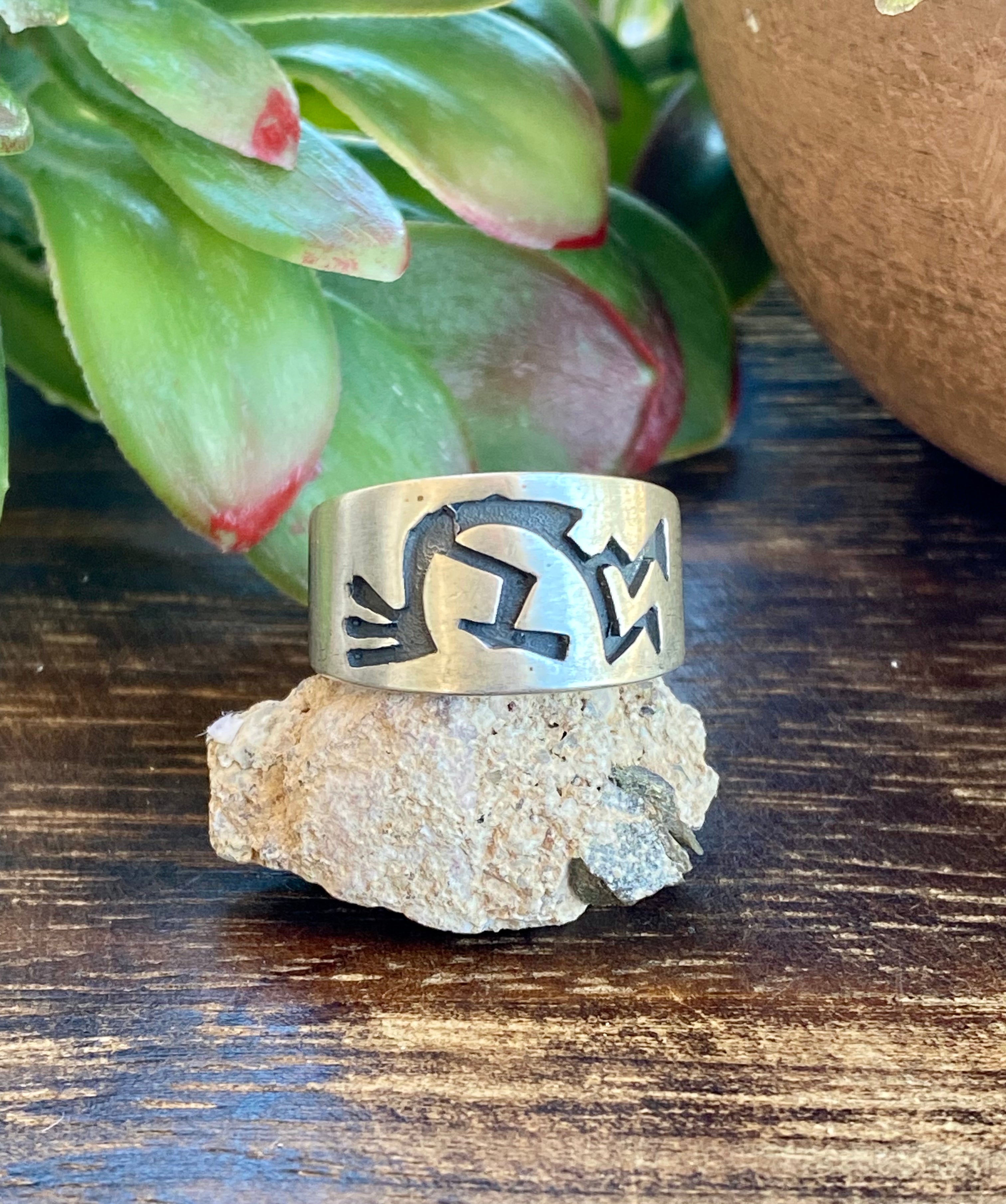 Virginia Becinti Sterling Silver Kokopelli Ring