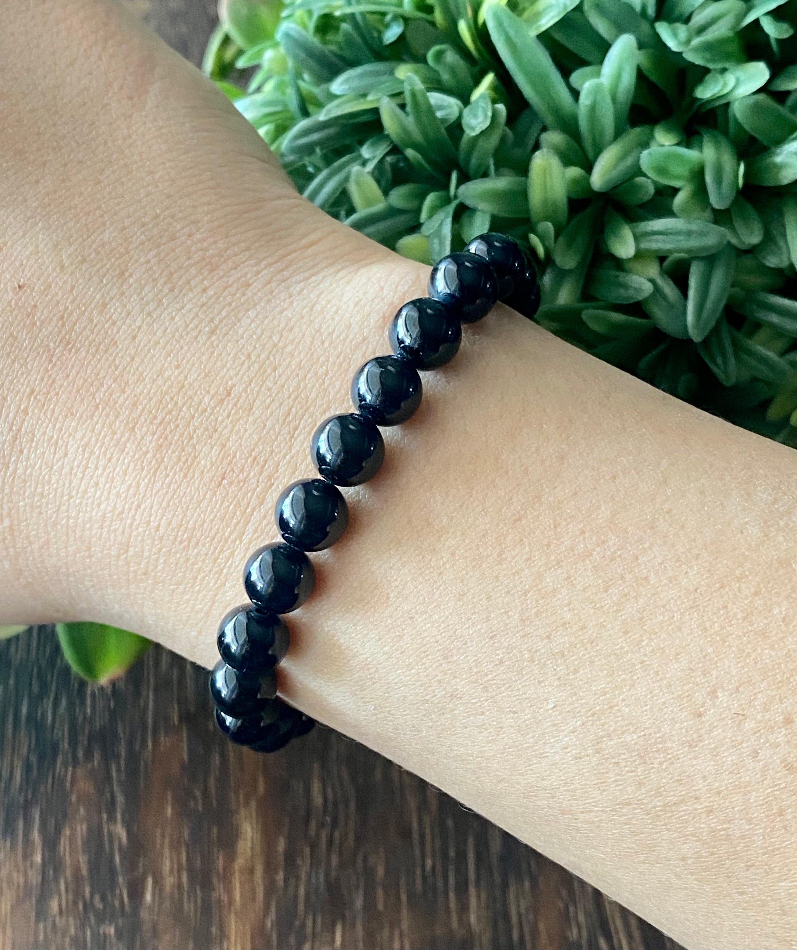 Handmade Tourmaline Adjustable Bracelet