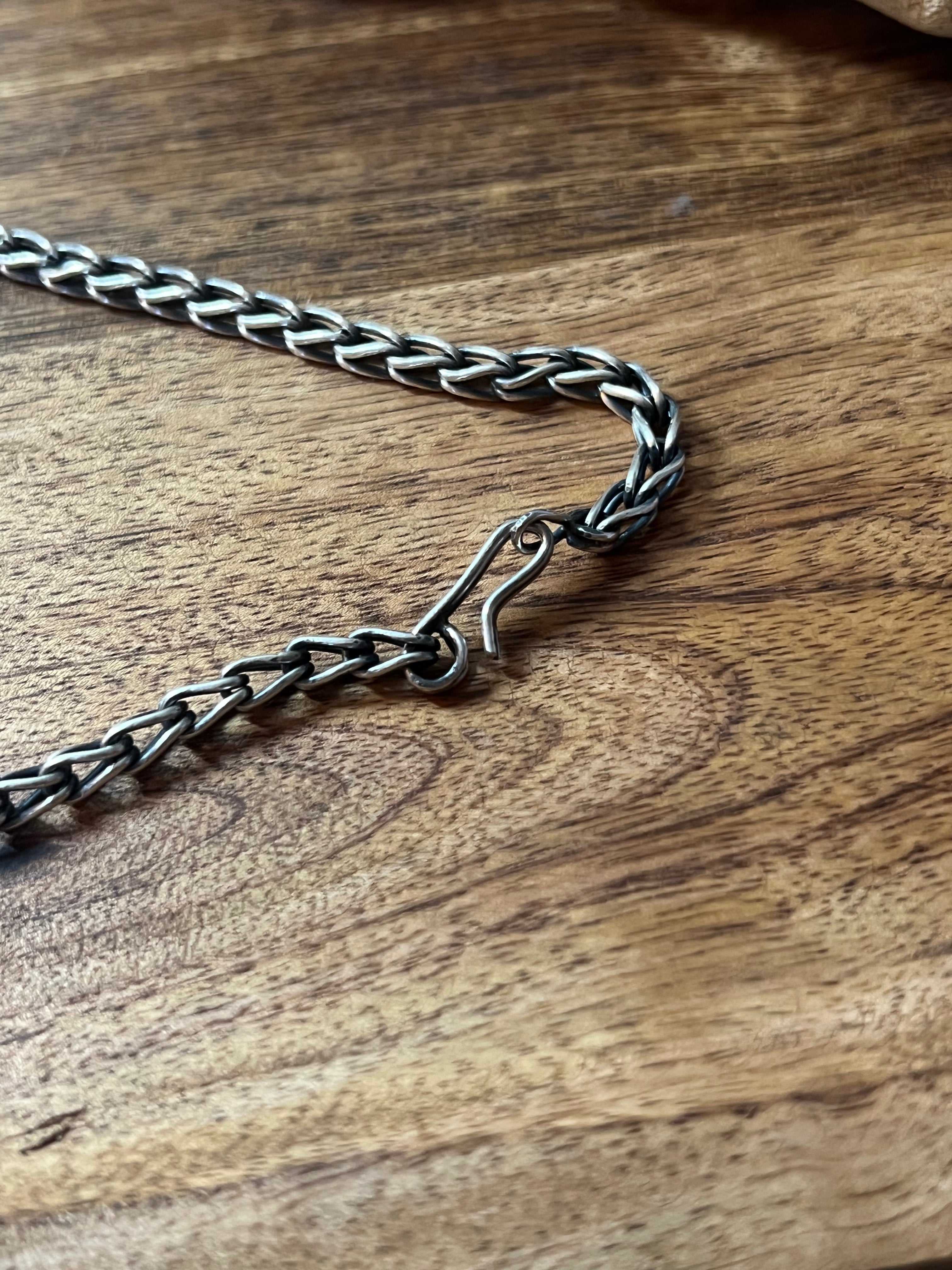 Navajo Handmade Sterling Silver Link Necklace