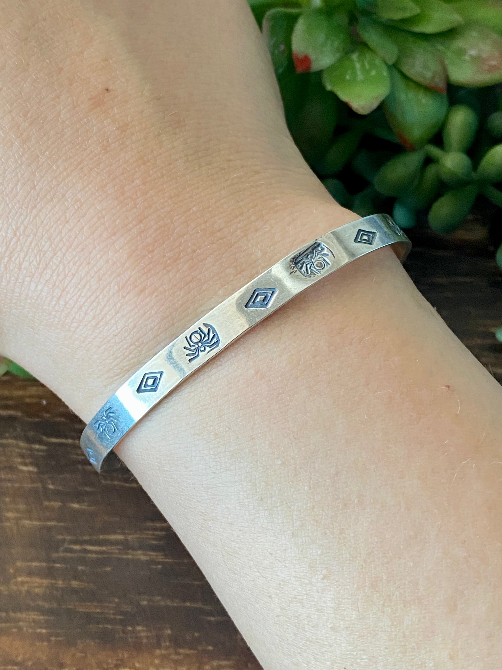Navajo Made Sterling Silver Stacking Cuff Bracelet