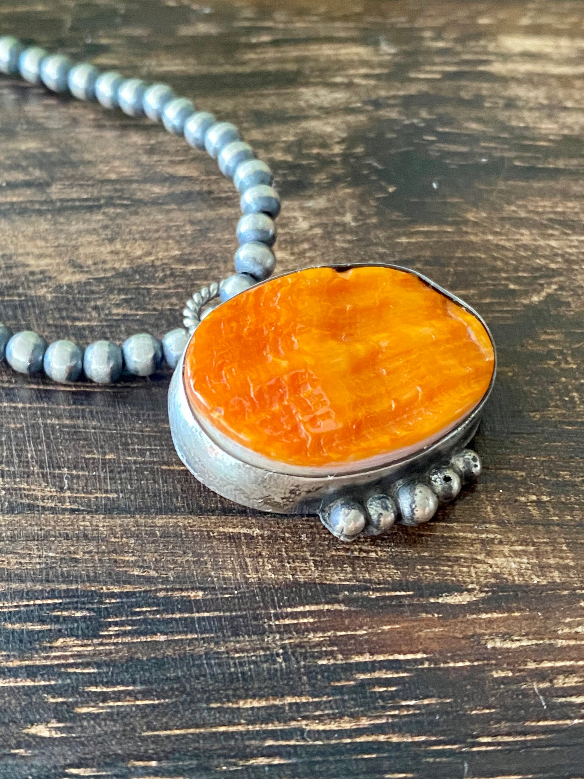 Jeff James Spiny Oys & Sterling Silver Pendant