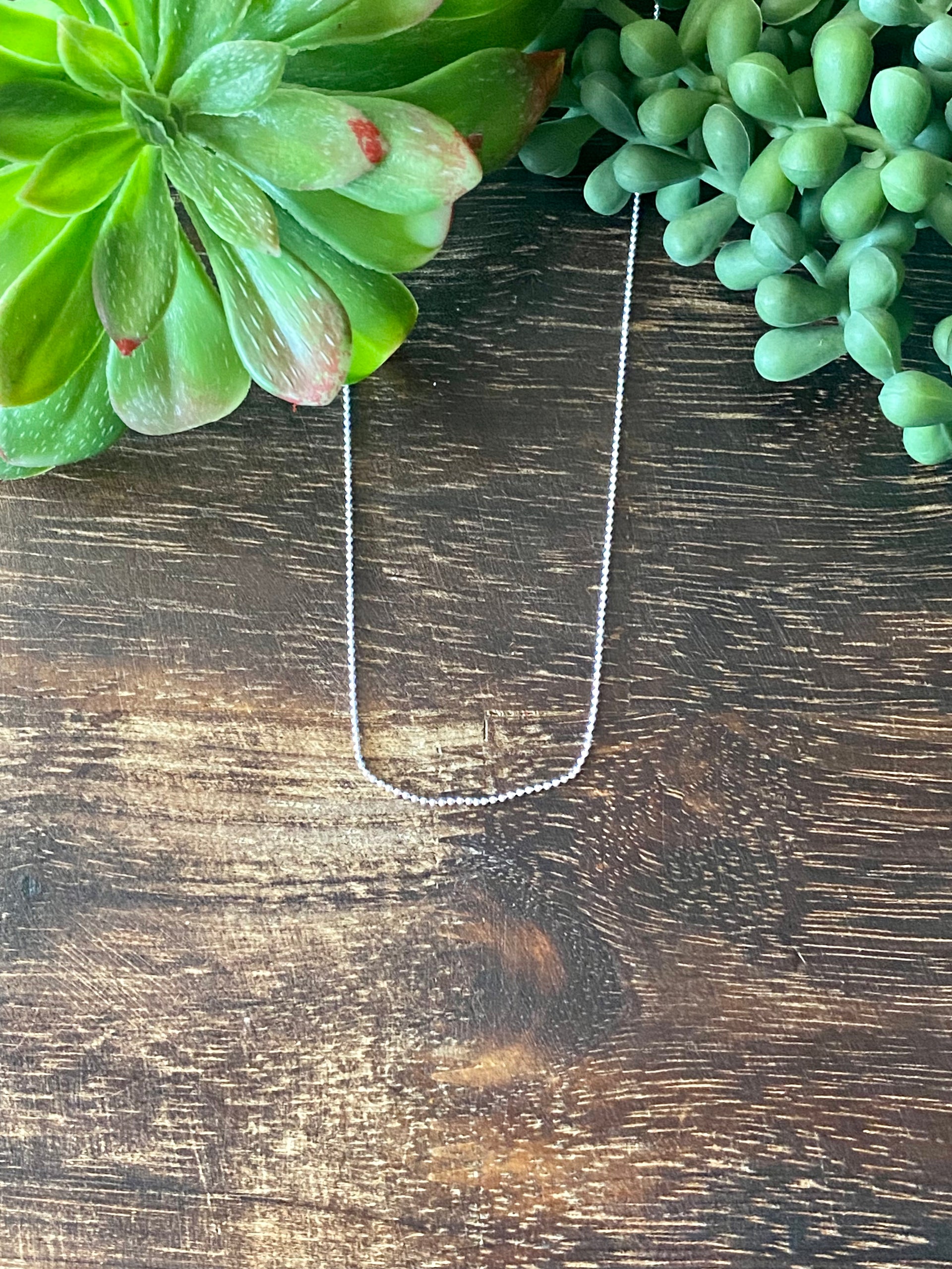 Southwest Handmade Sterling Silver 1 MM Pearl Necklace
