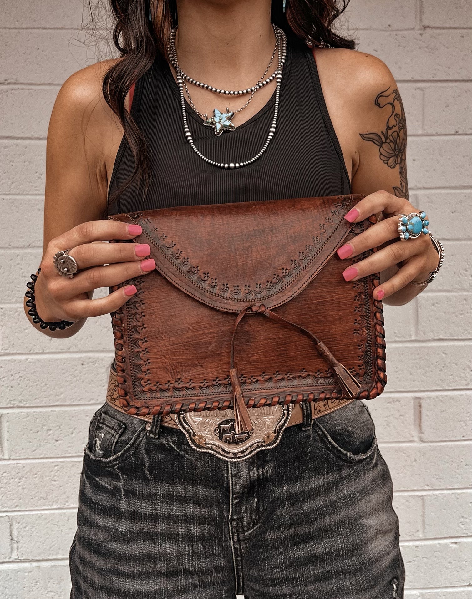 Handmade 100% Envelope Crossbody Leather Handbags