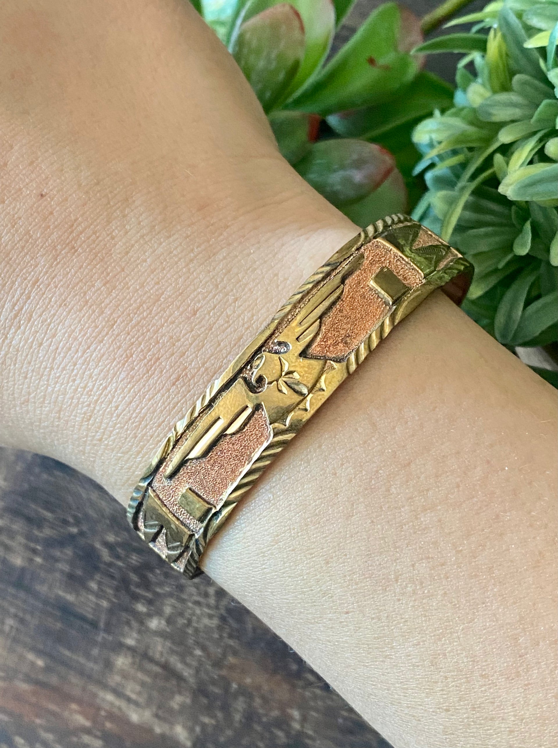 Navajo Made Copper Cuff Bracelet