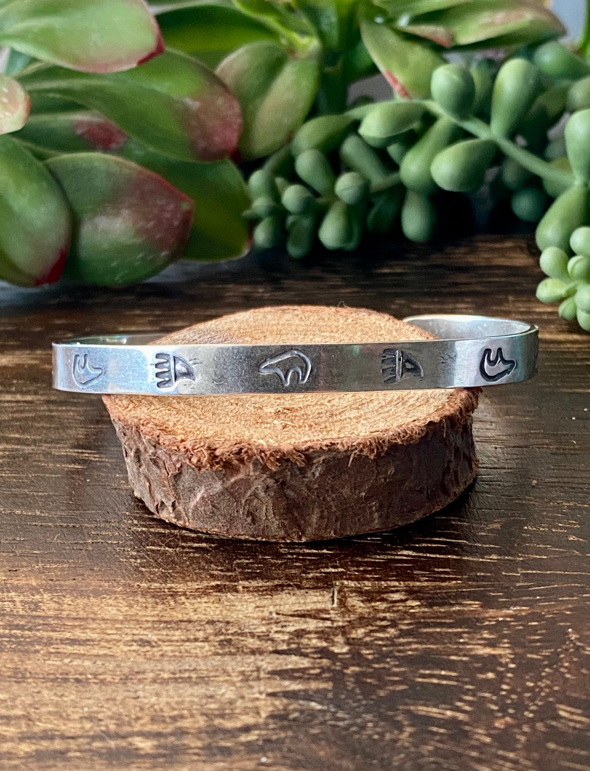 Navajo Made Sterling Silver Stacking Cuff Bracelet