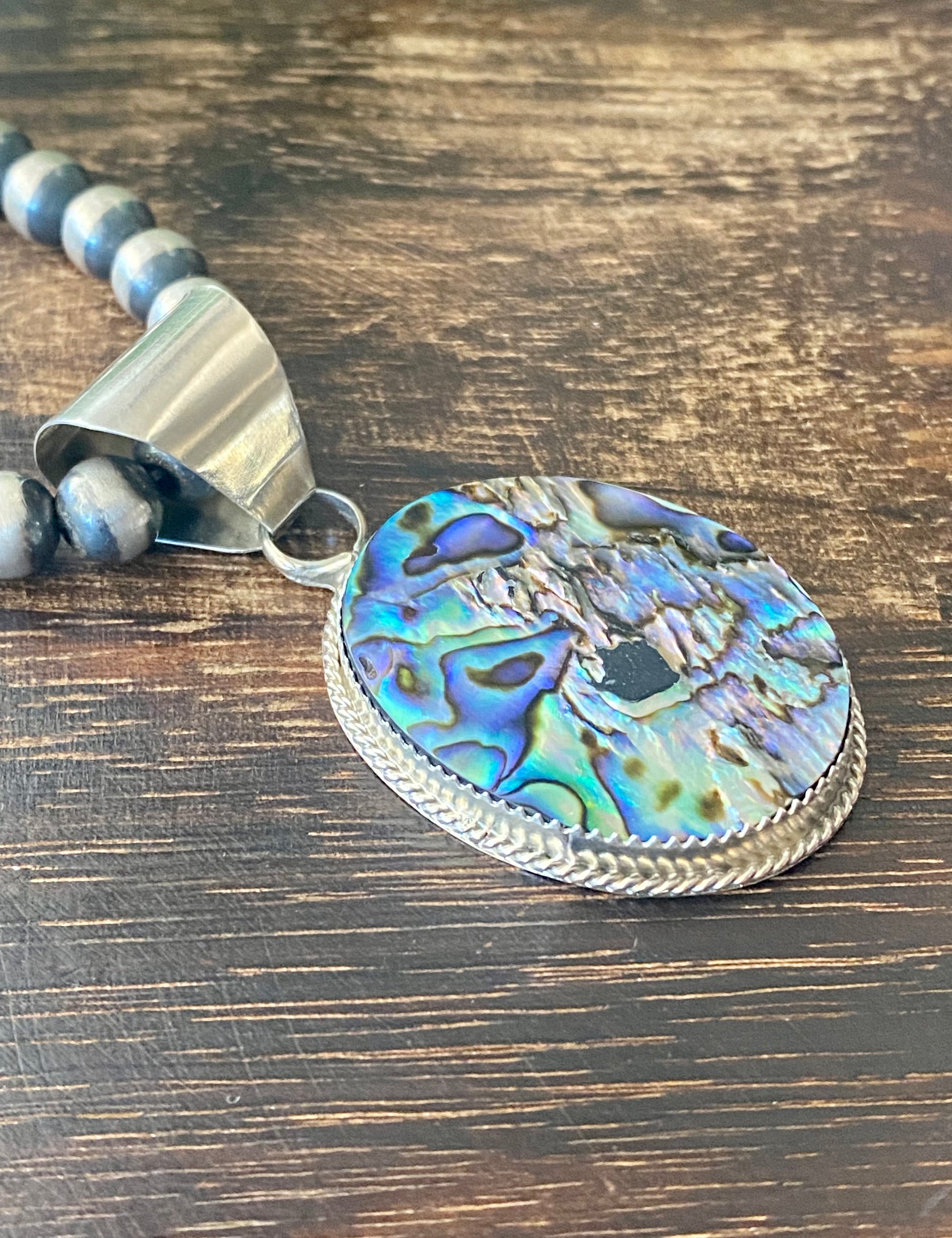 Reda Galvan Abalone & Sterling Silver Pendant
