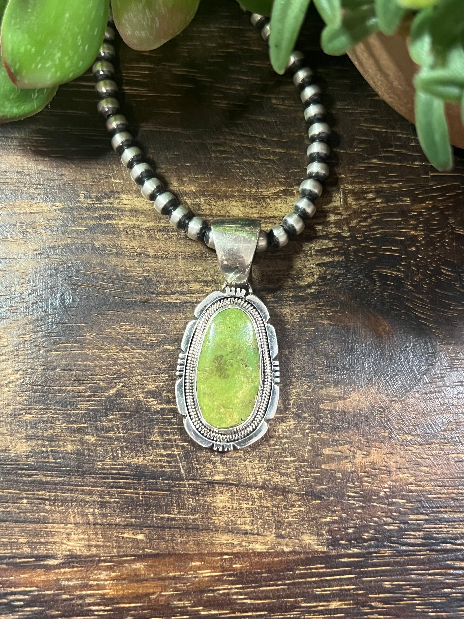 Wydell Billie Sonoran Mountain & Sterling Silver Pendant